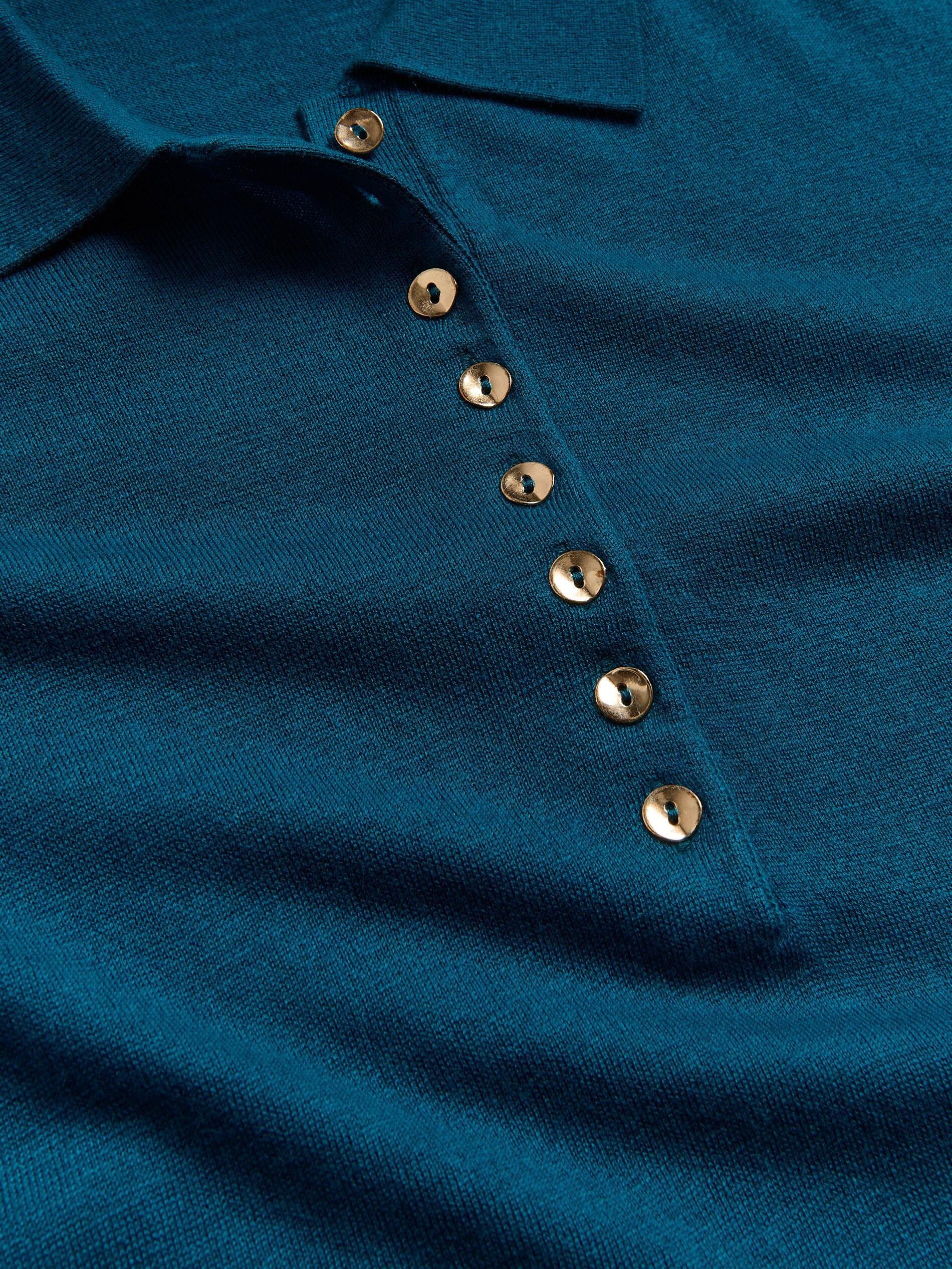 Turquoise Wool Blend Jumper, Turquoise, large image number 1