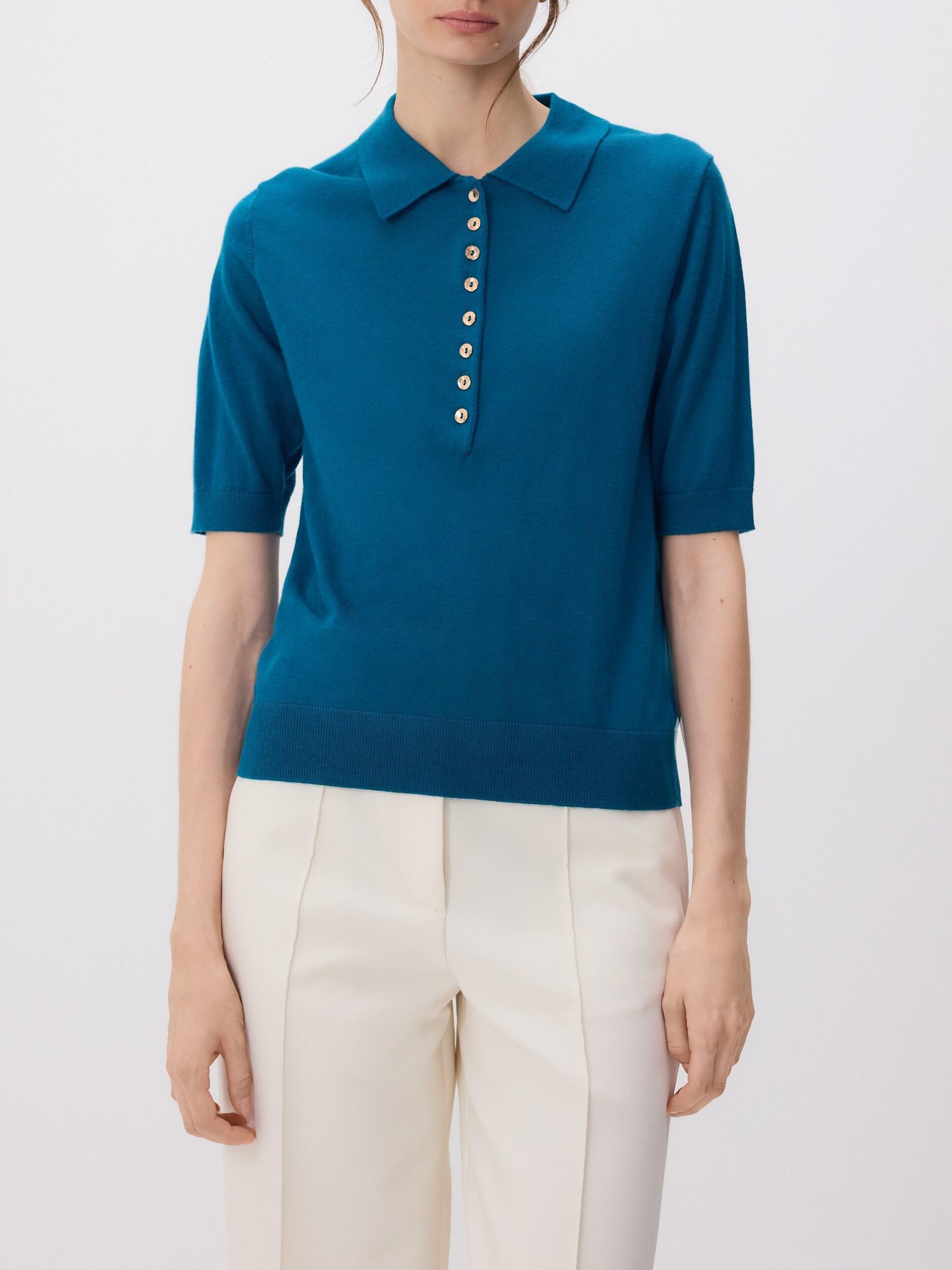 Turquoise Wool Blend Jumper, Turquoise, large image number 3