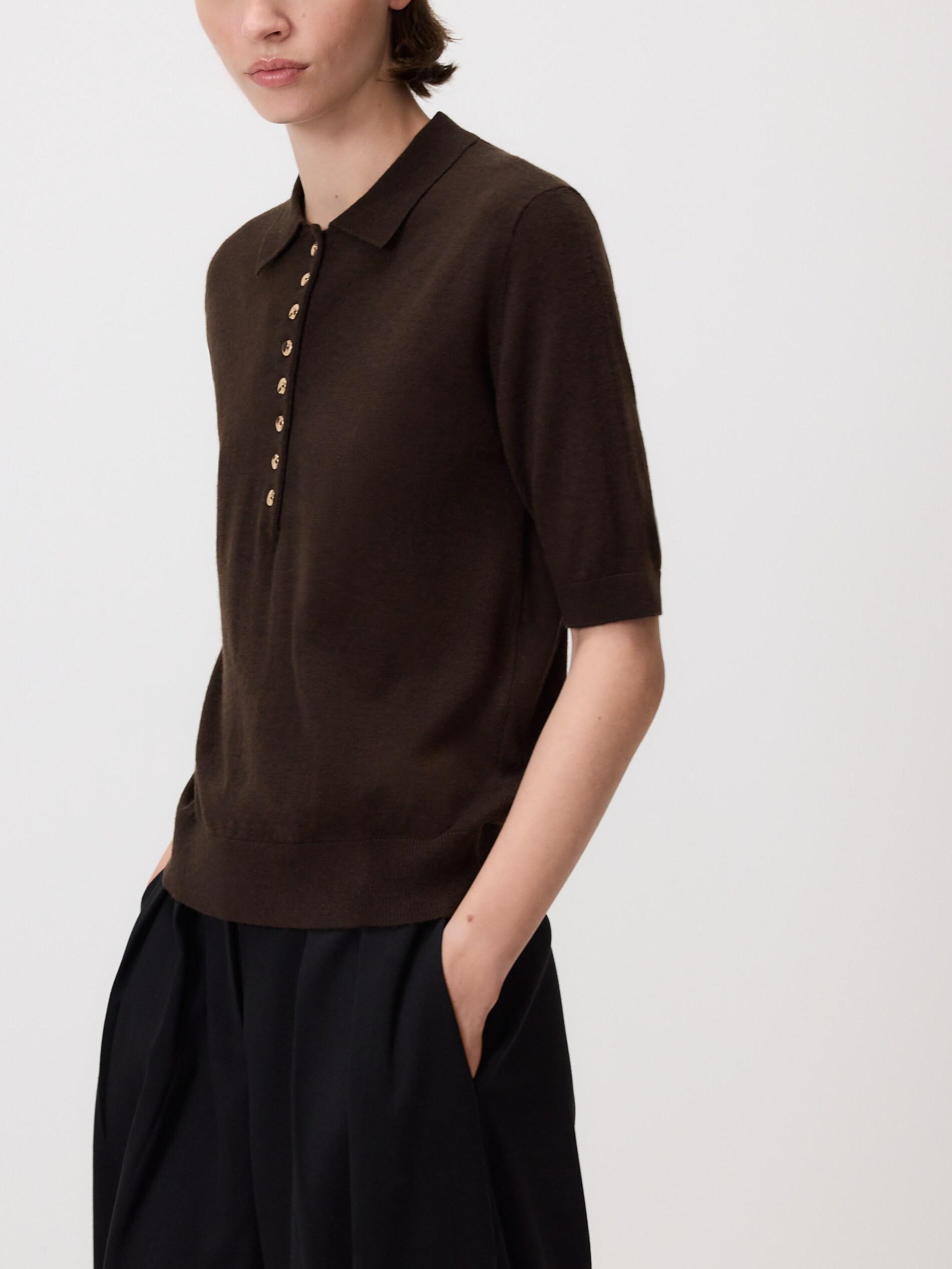 Brown Wool Blend Jumper, Brown, large image number 0