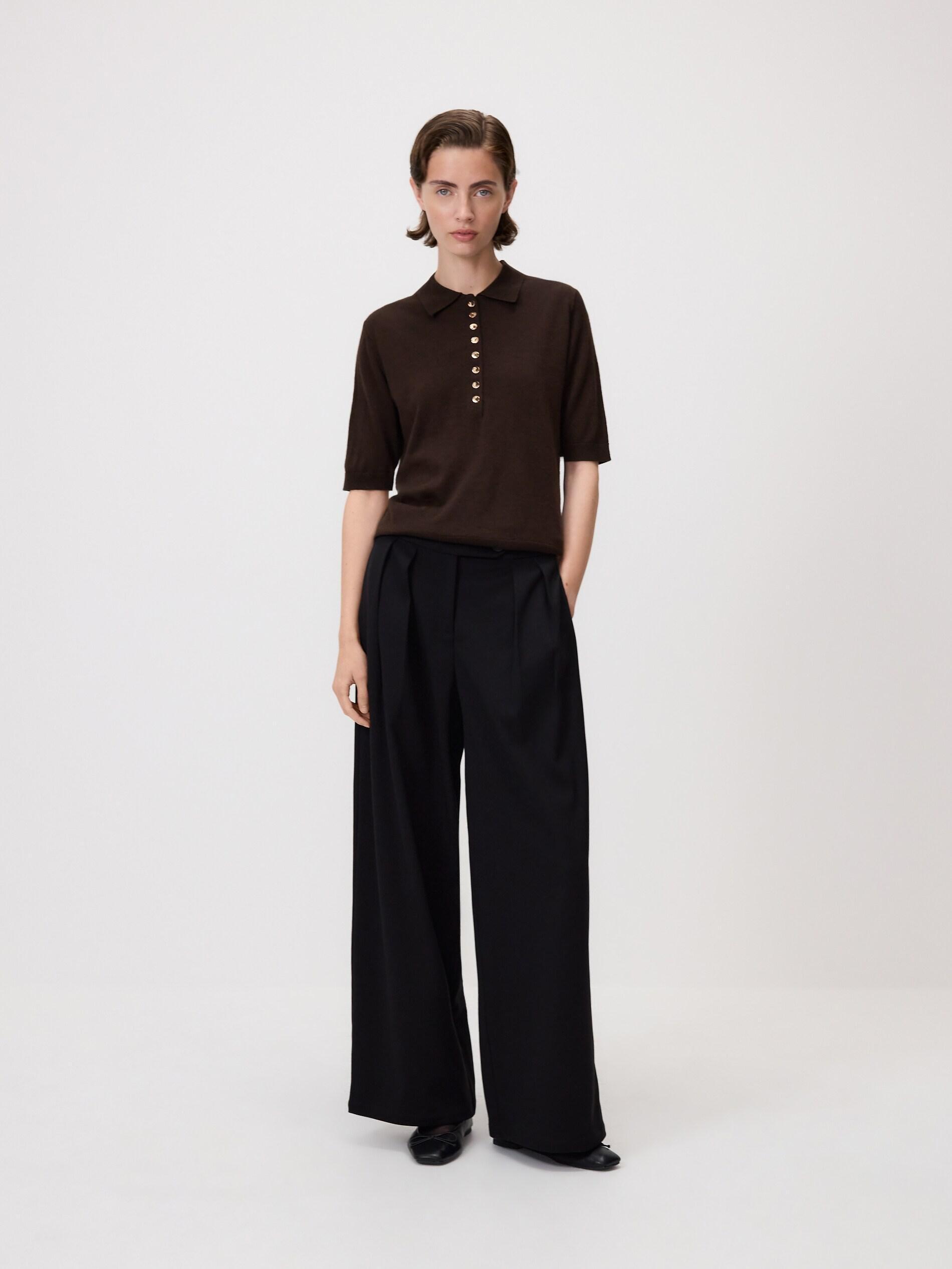 Brown Wool Blend Jumper, Brown, large image number 4