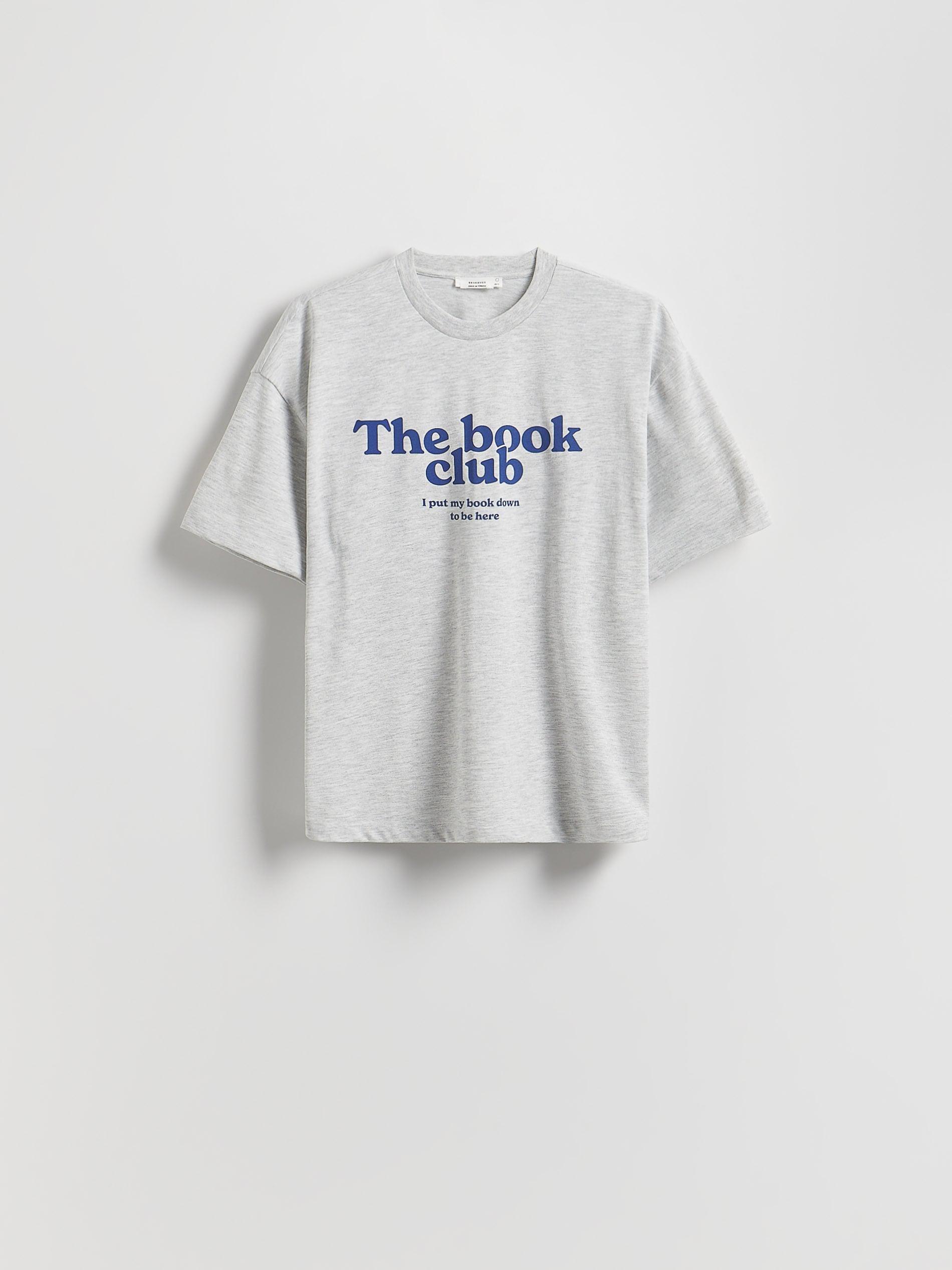 Grey Oversized T-Shirt With Print, , large image number 3