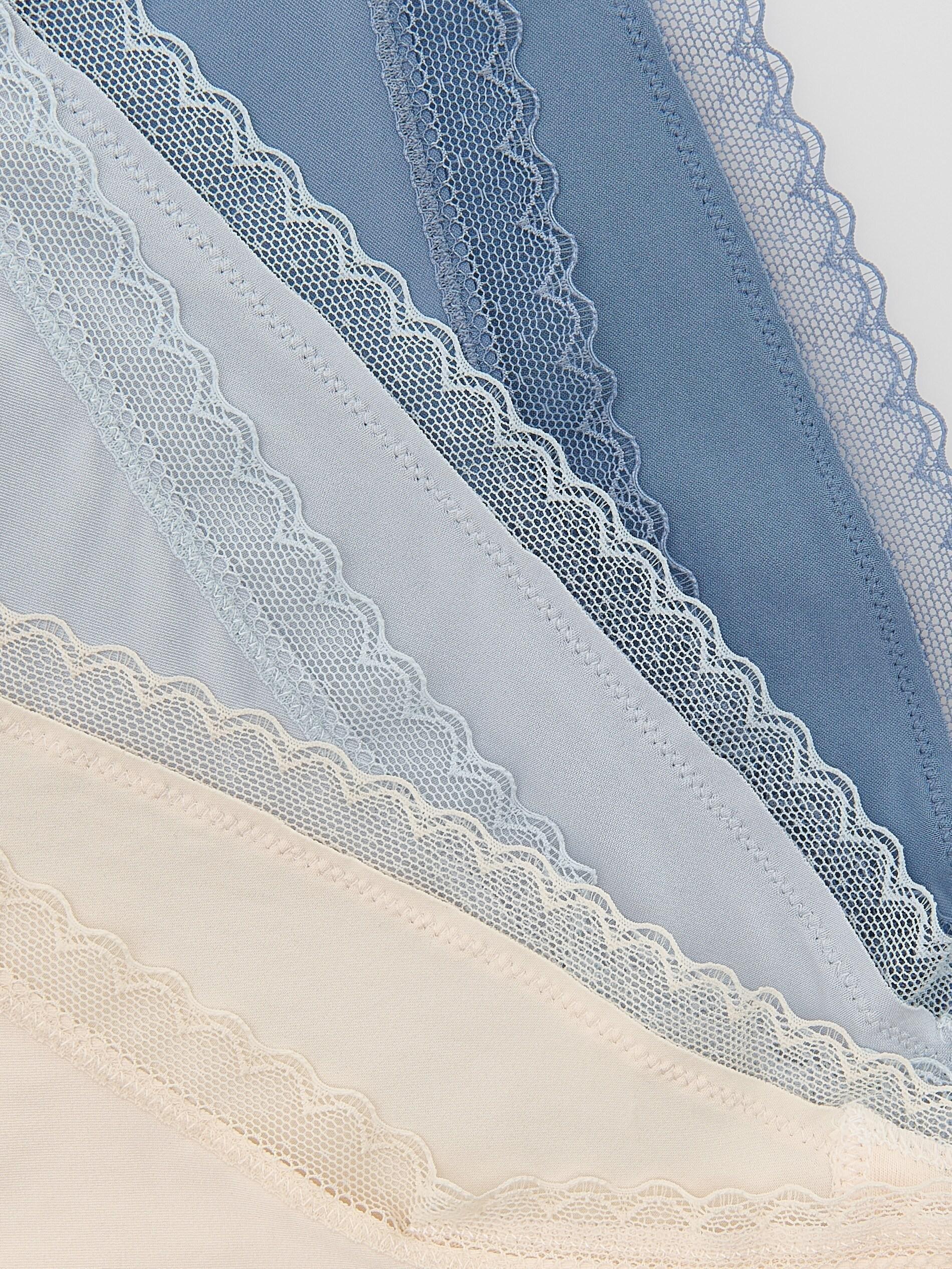 PALE BLUE 3-pack bikini briefs, Blue, medium