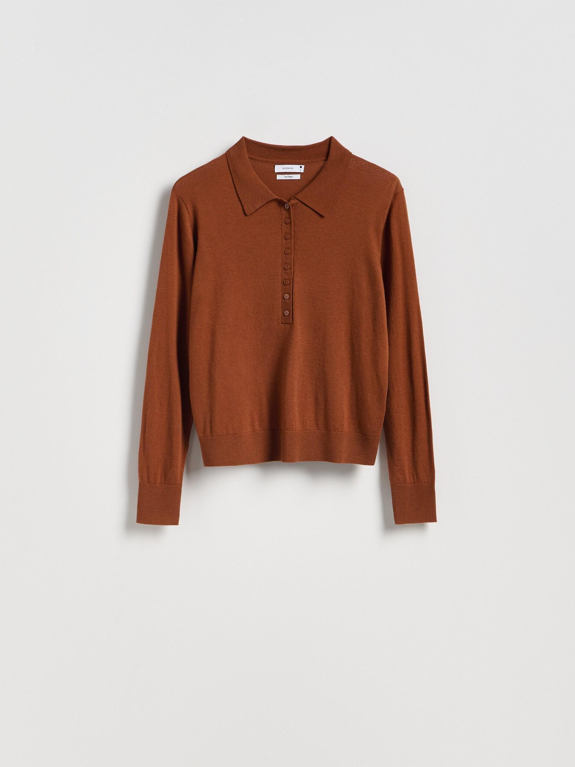 Brown Wool Blend Jumper, Brown, large image number 5