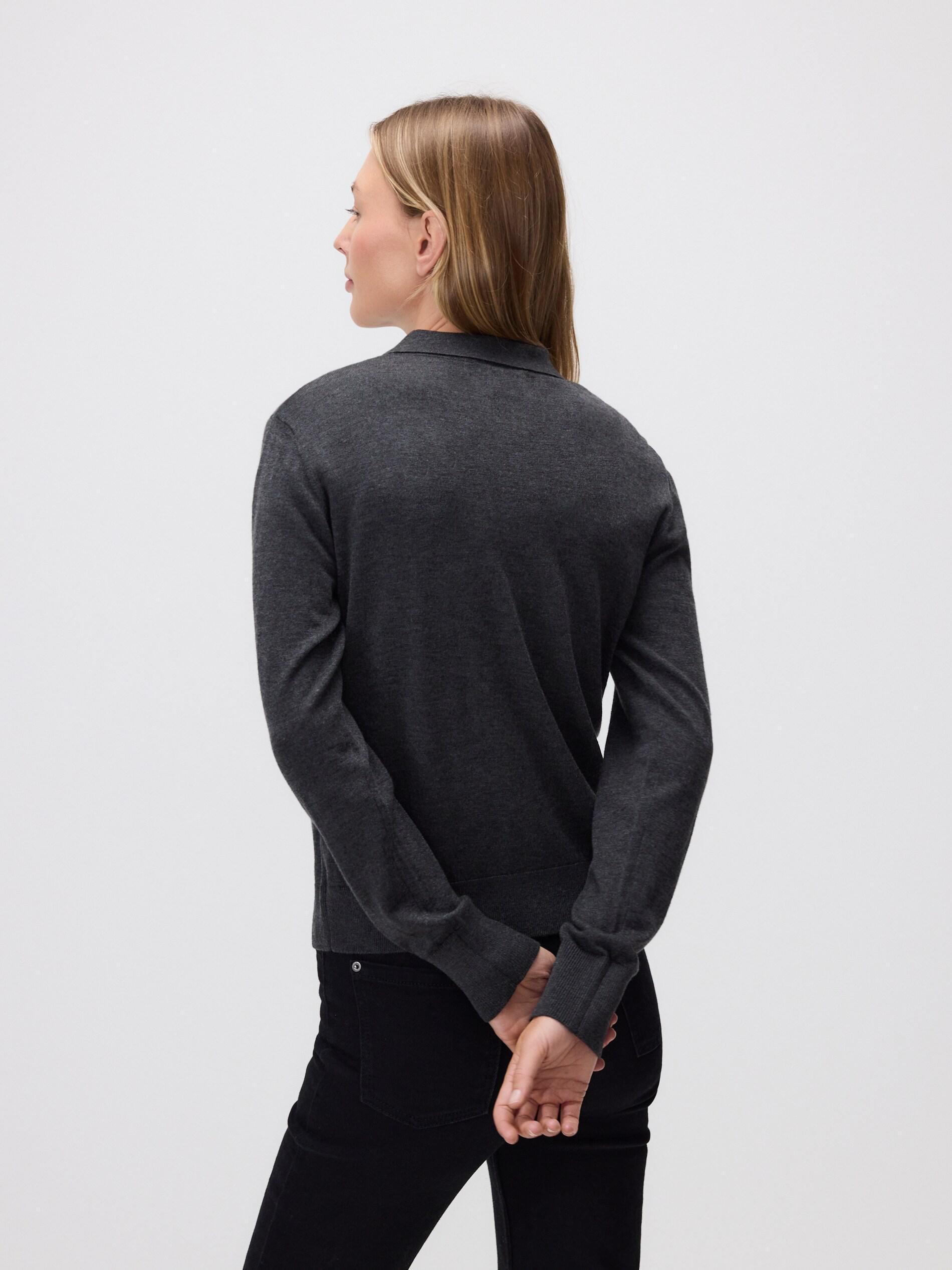Grey Wool Blend Jumper, Grey, large image number 7