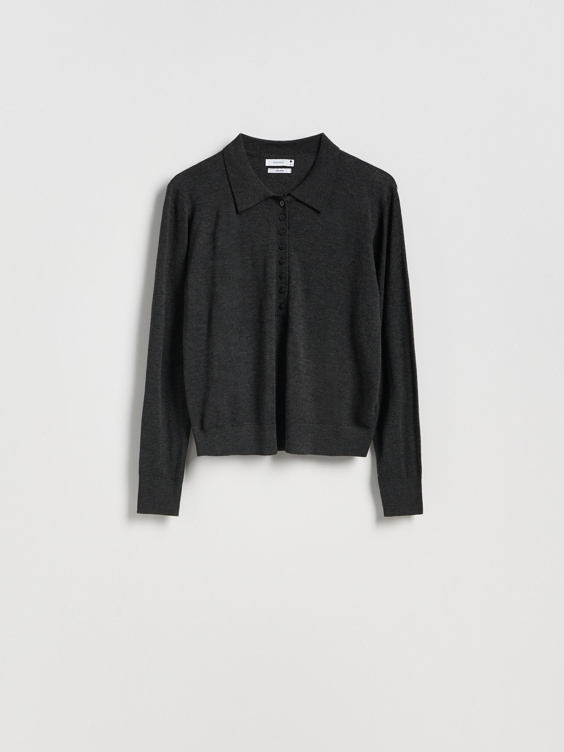 Grey Wool Blend Jumper, Grey, large image number 9