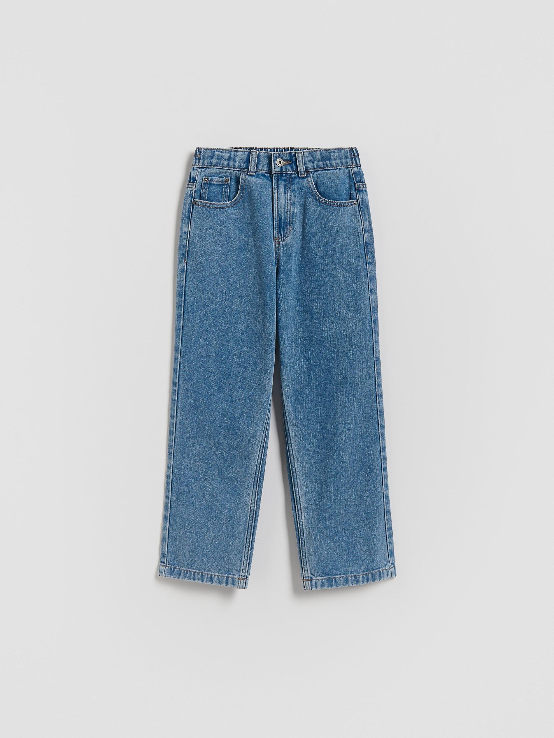 Blue Jeans Straight Jeans, Blue, medium