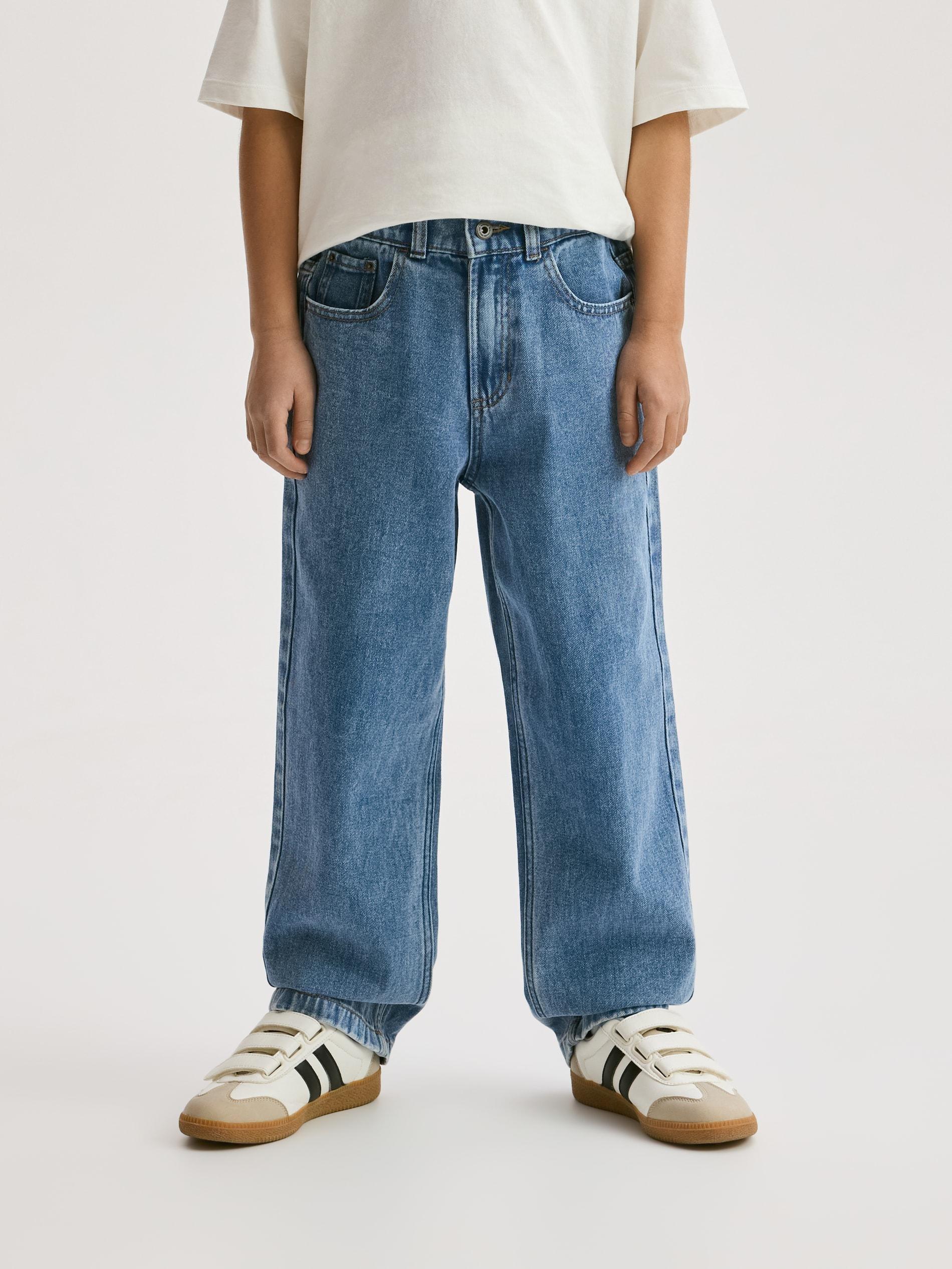 Blue Jeans Straight Jeans, Blue, large image number 4