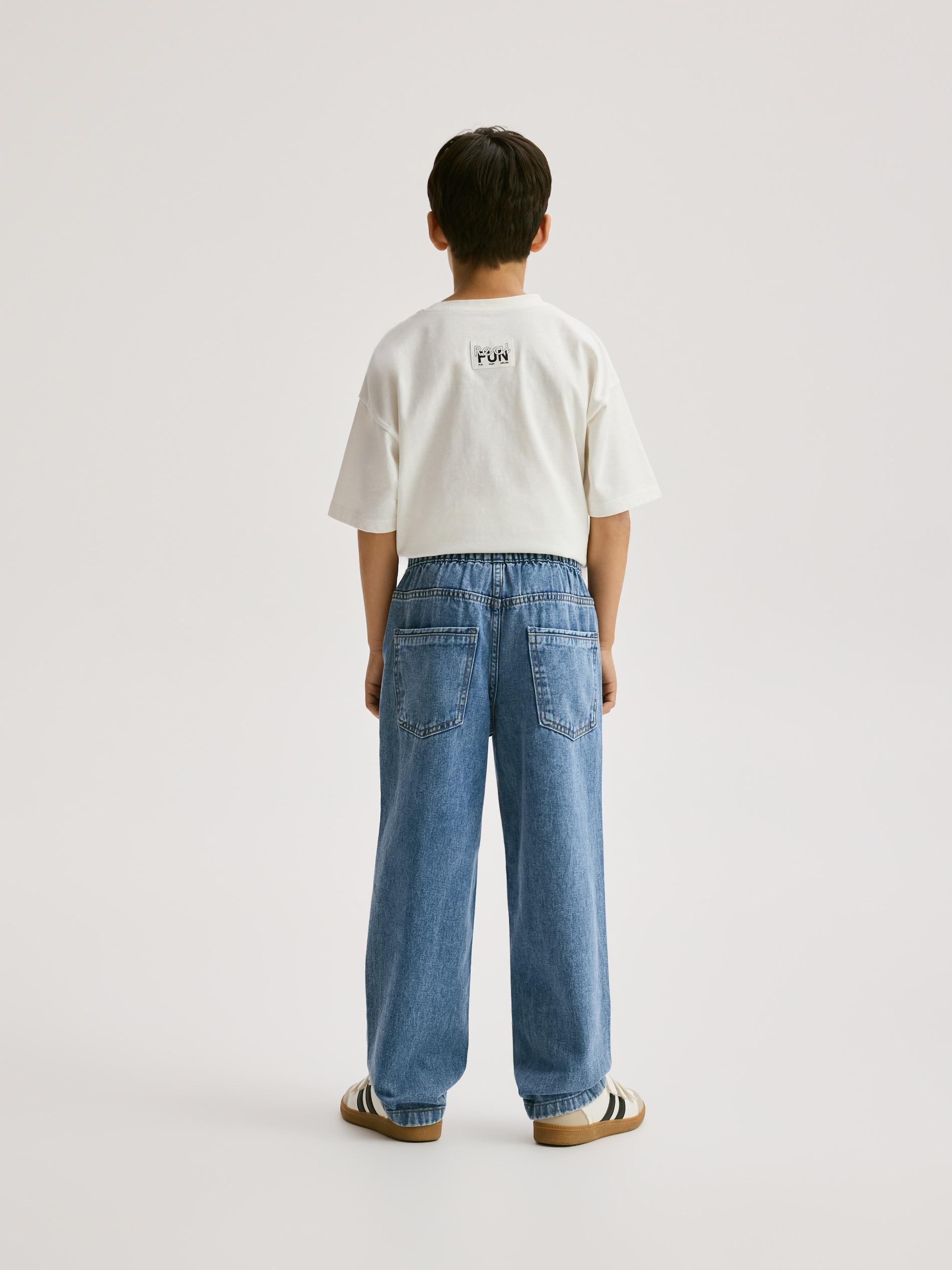 Blue Jeans Straight Jeans, Blue, large image number 5