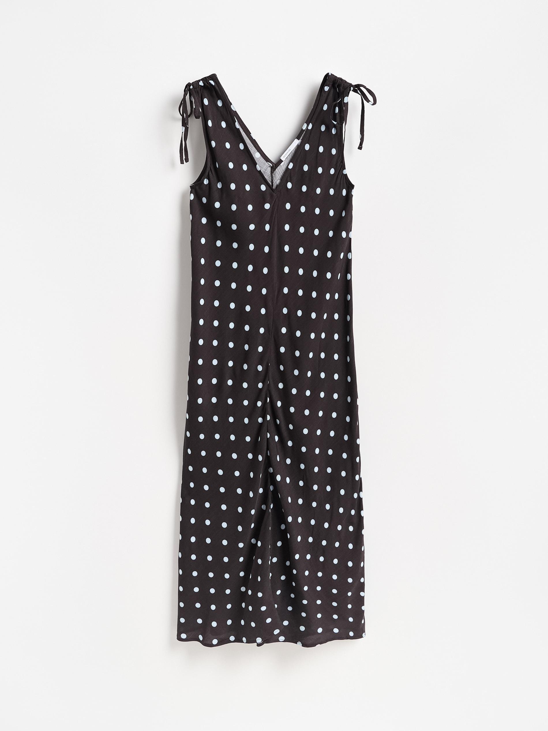 Multicolour Maxi Polka Dot Dress, Multicolor, large image number 4