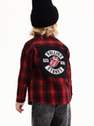 Reserved - Red The Rolling Stones Flannel Shirt, Kids Boys