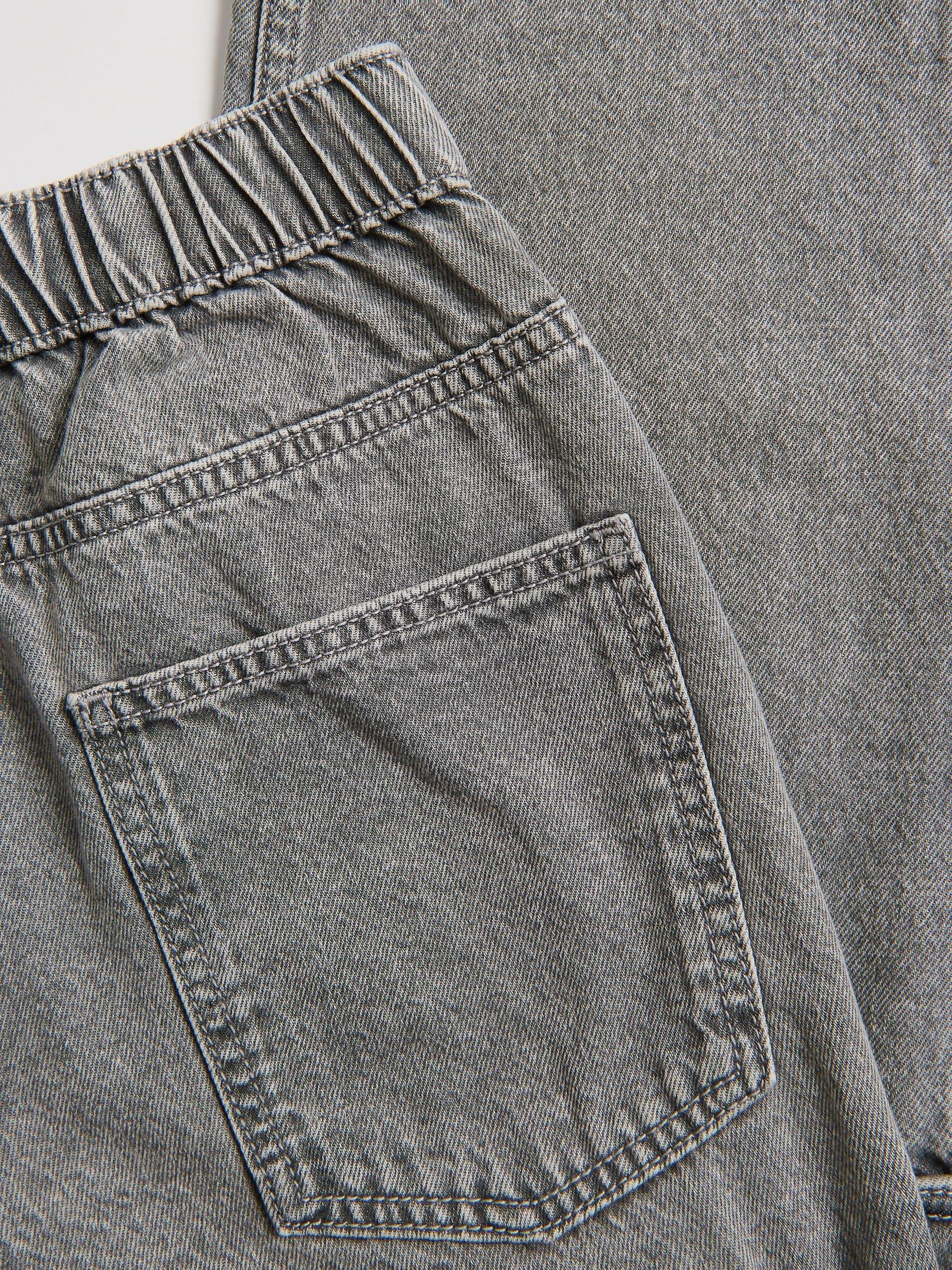 Blue Embroidered Cotton Shirt, Light grey, large image number 3