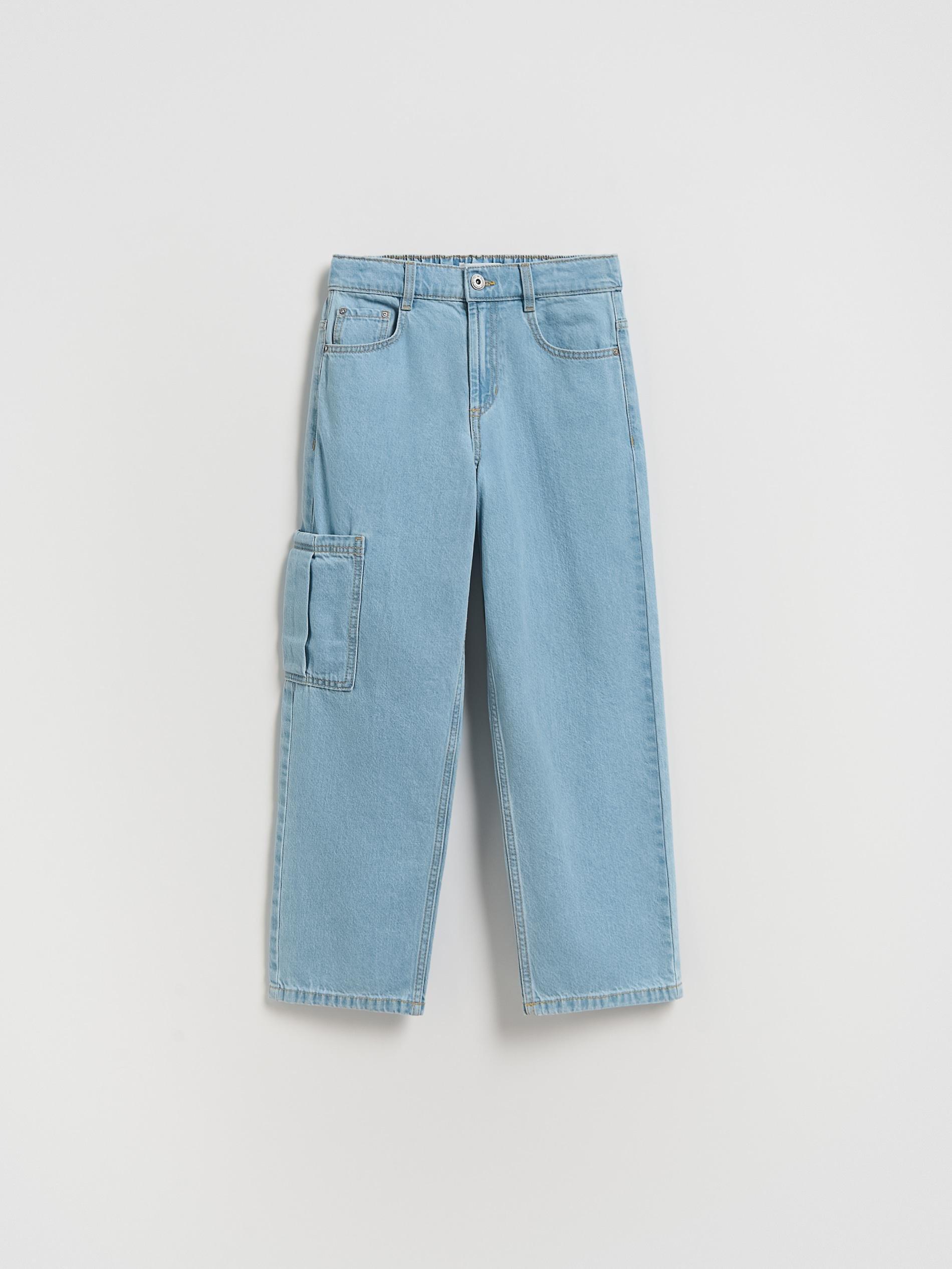 Beige Embroidered Cotton Shirt, Blue, large image number 0