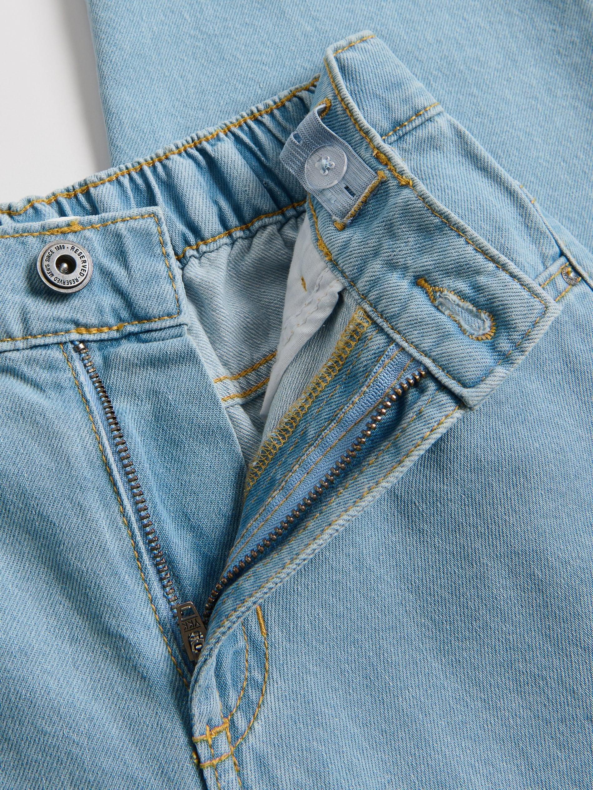 Beige Embroidered Cotton Shirt, Blue, large image number 1