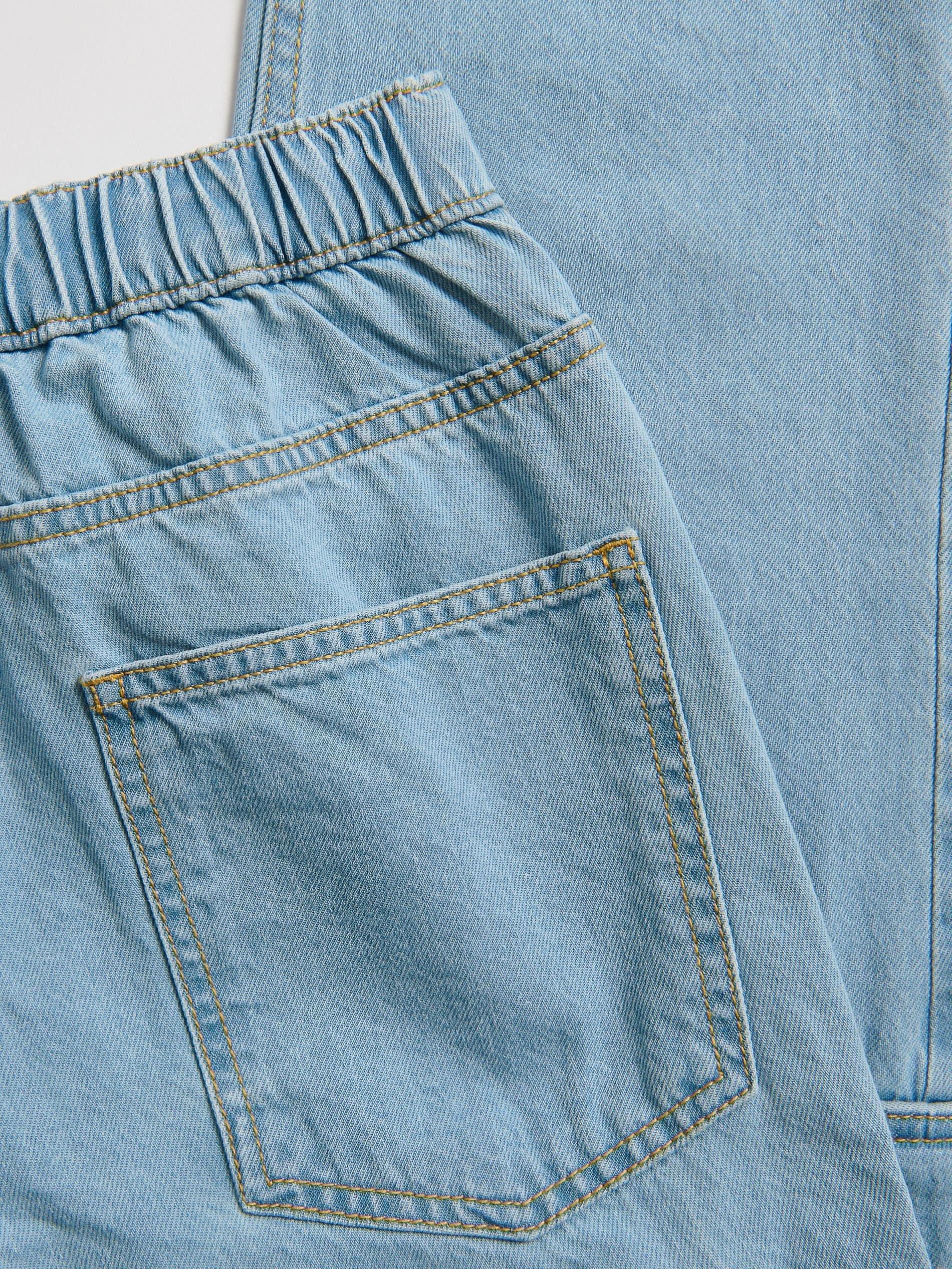 Beige Embroidered Cotton Shirt, Blue, medium