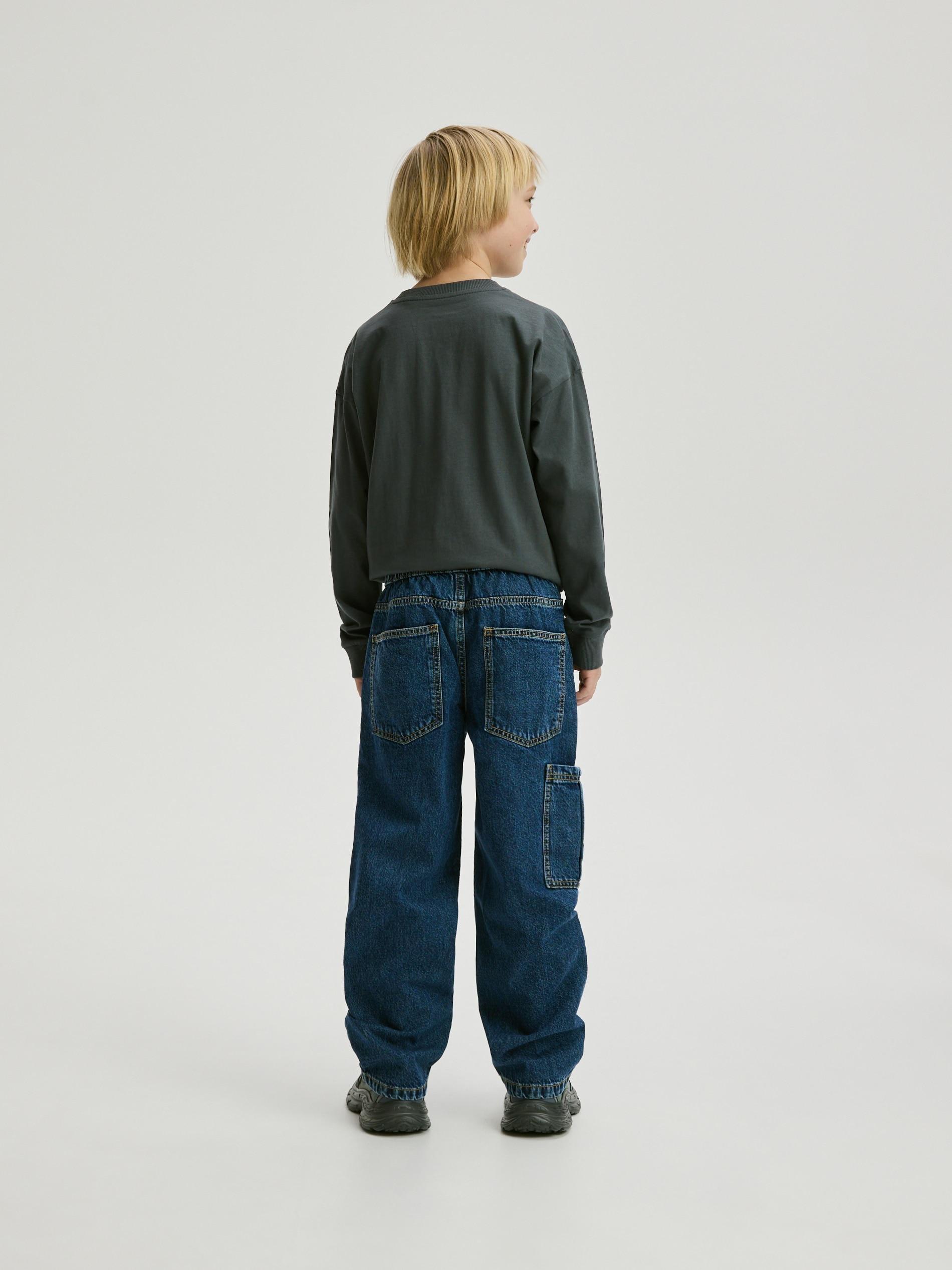 Blue Jeans Straight Fit Jeans, Blue, large image number 5