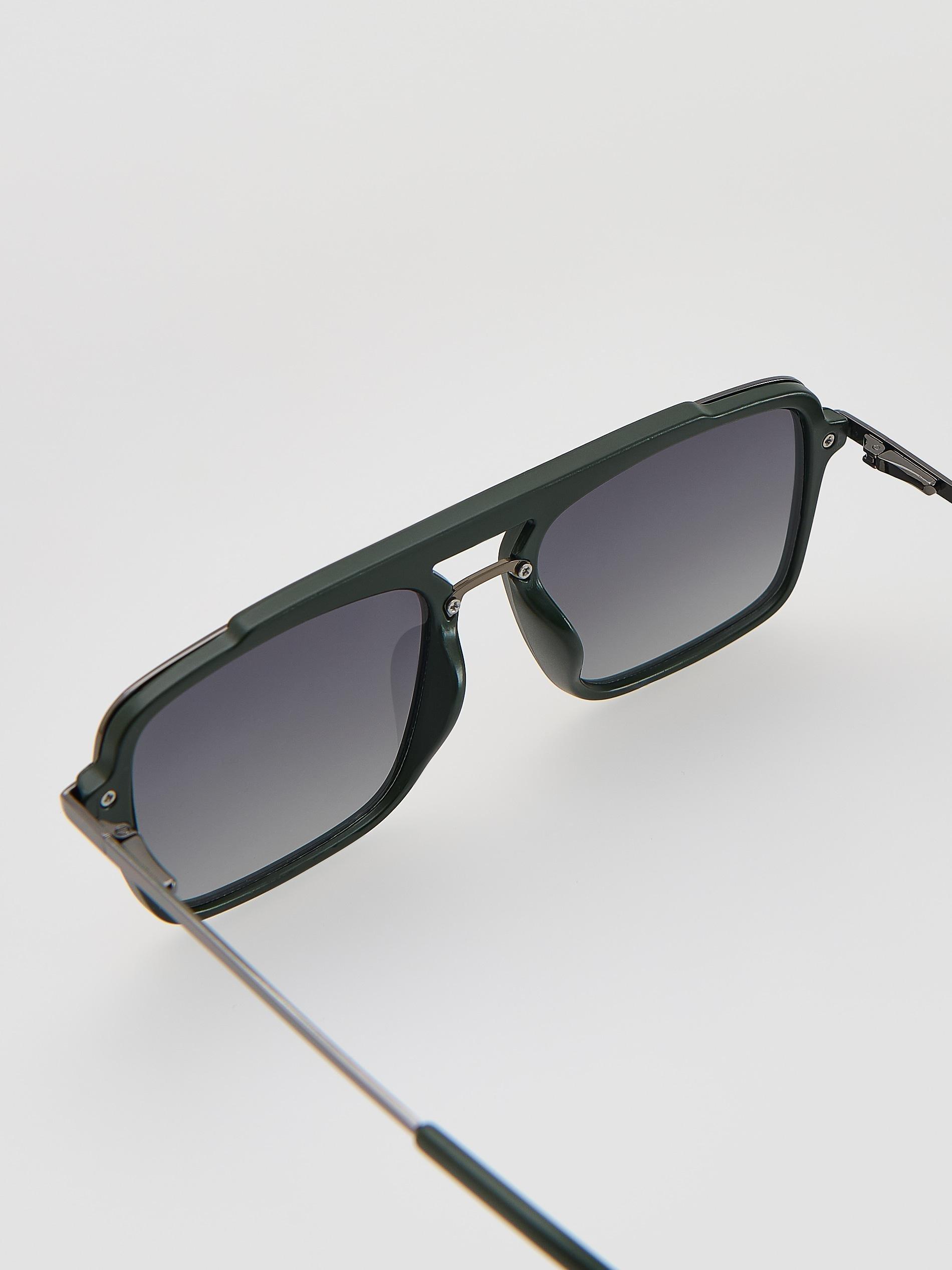 Green Aviator Sunglasses, Green, large image number 3