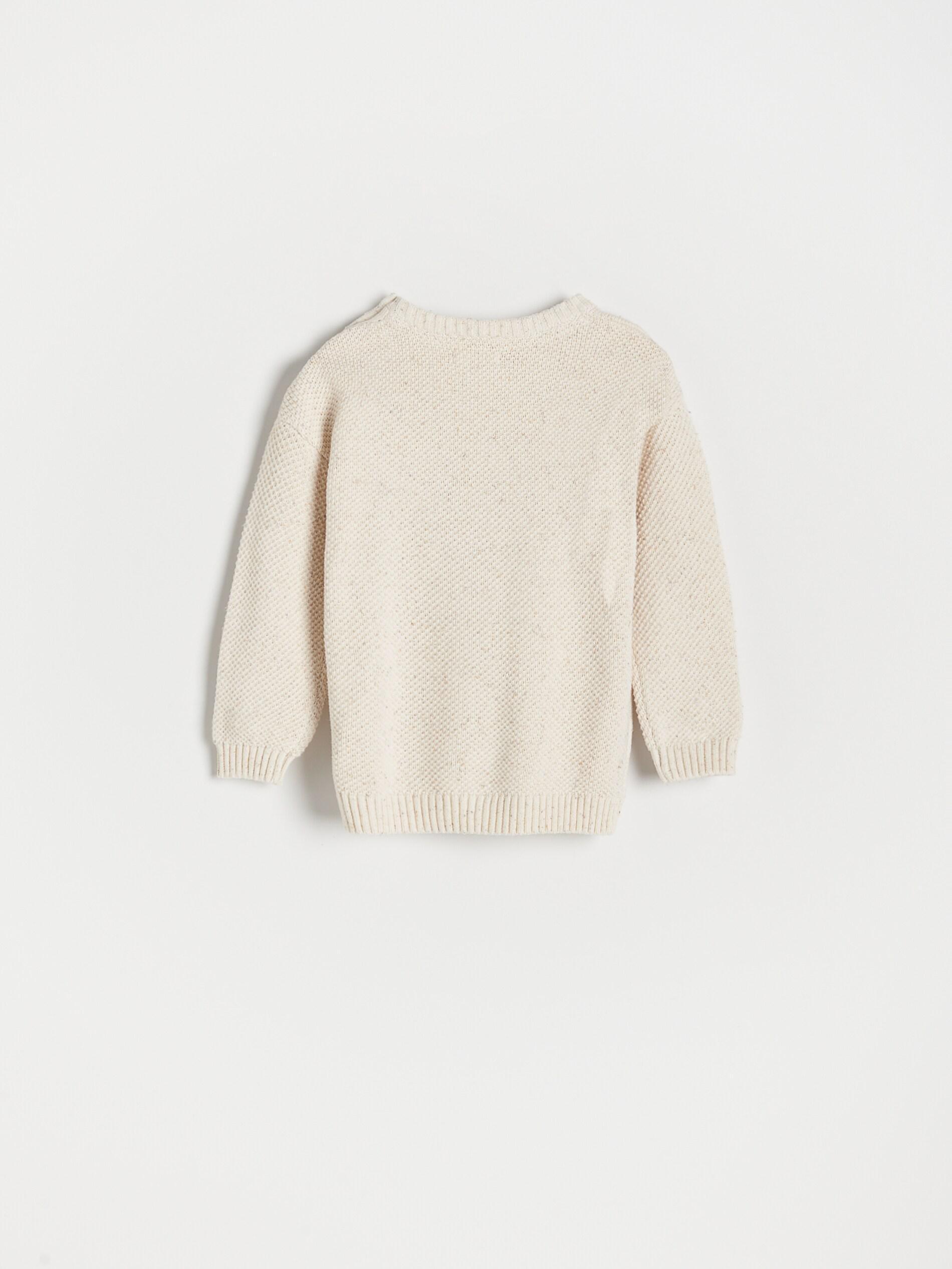 Cream Oversized Jumper With Applique, Kids Boys, , large image number 4