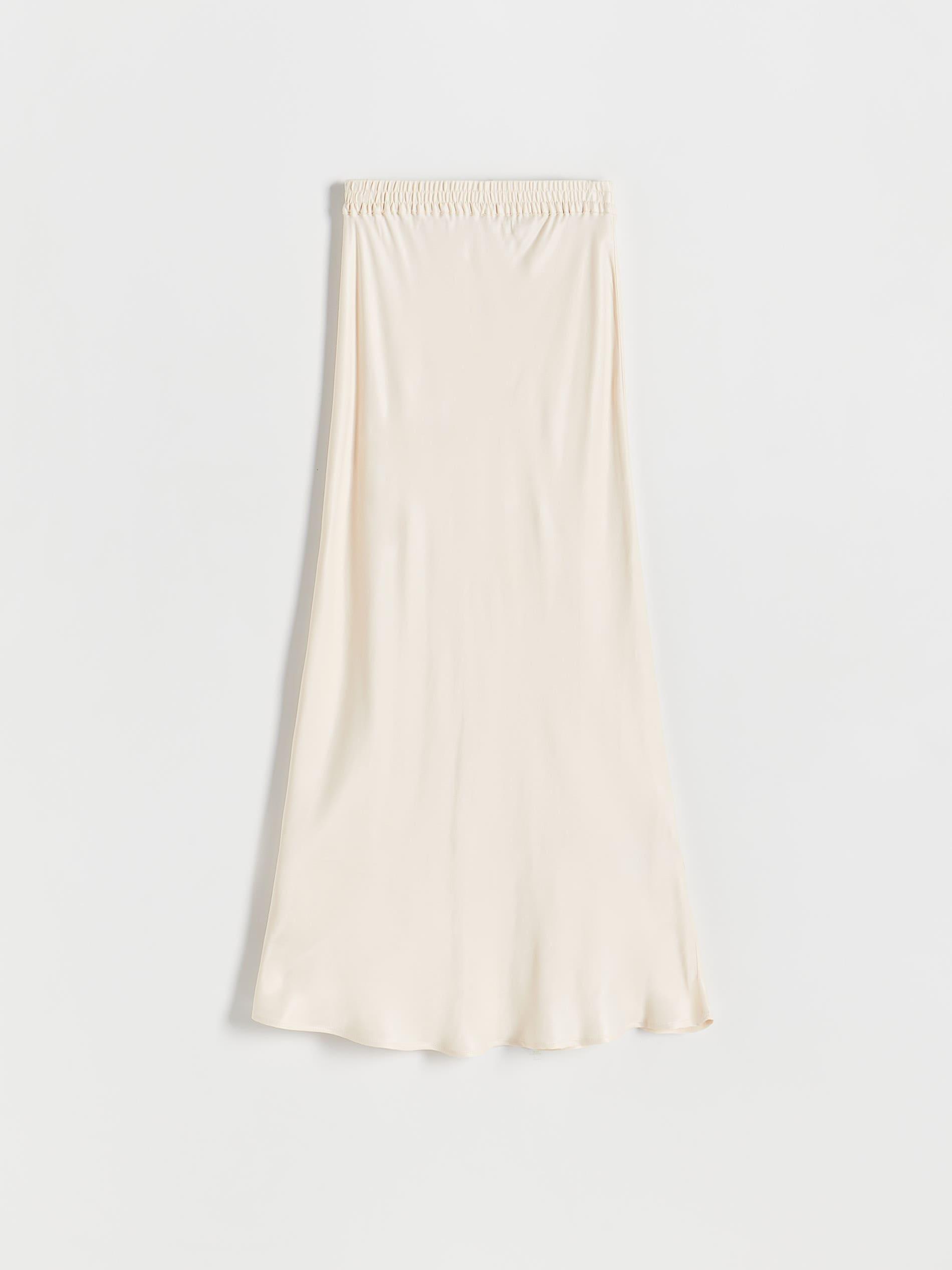 Cream Satin Skirt, , large image number 2
