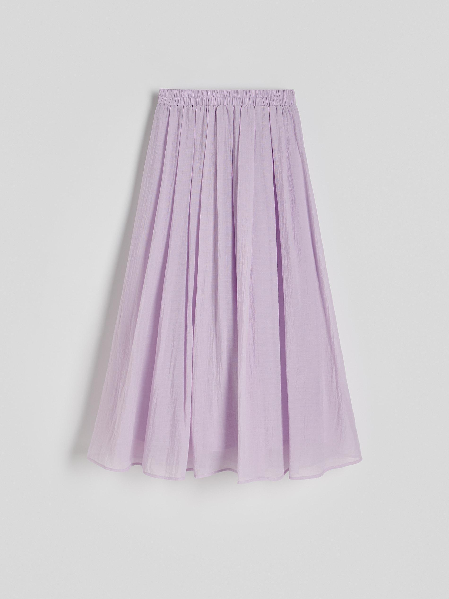 Purple Midi Flowy Skirt, , large image number 4
