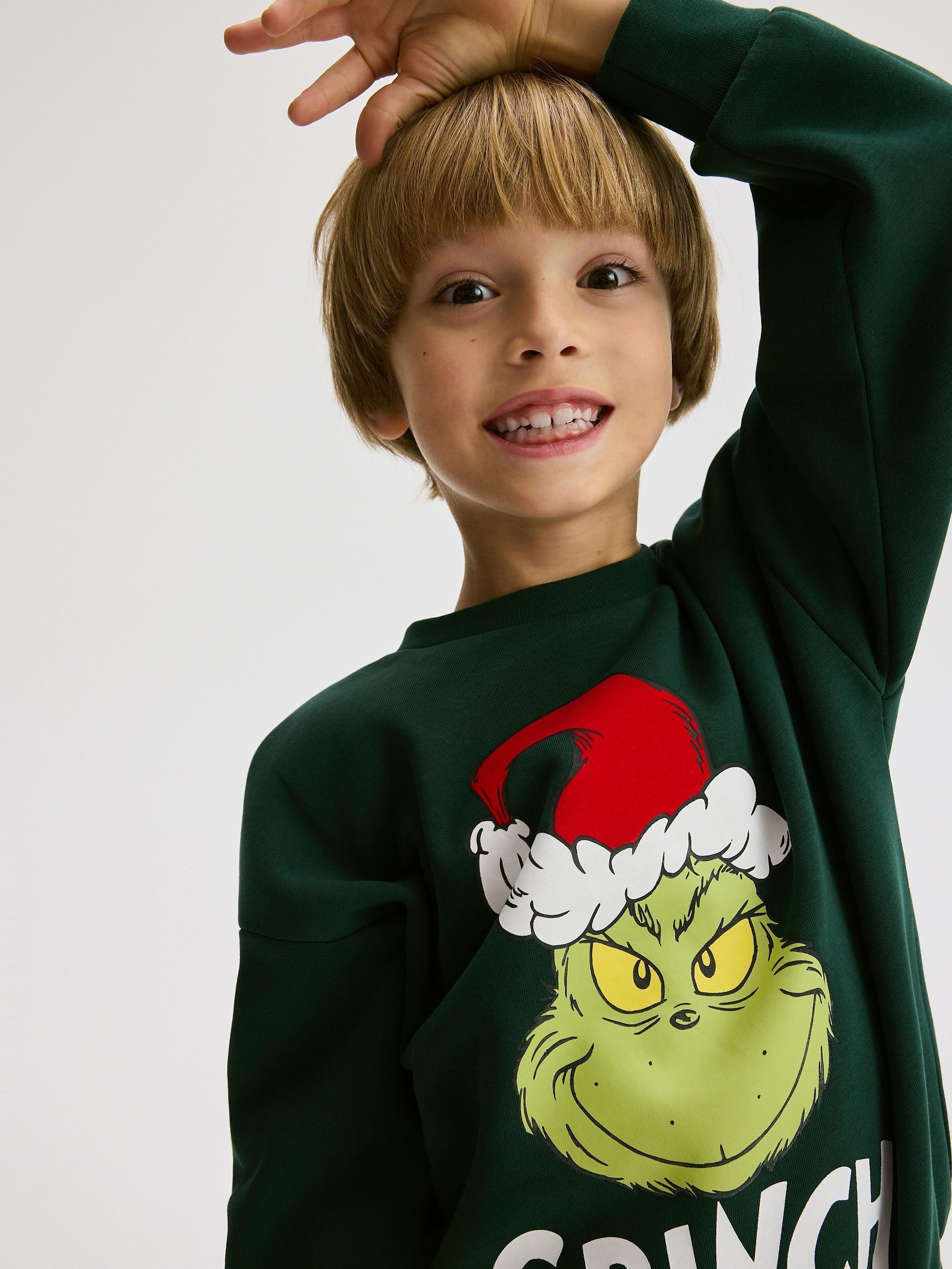 dark green BOYS` JOGGING TOP, , large image number 1