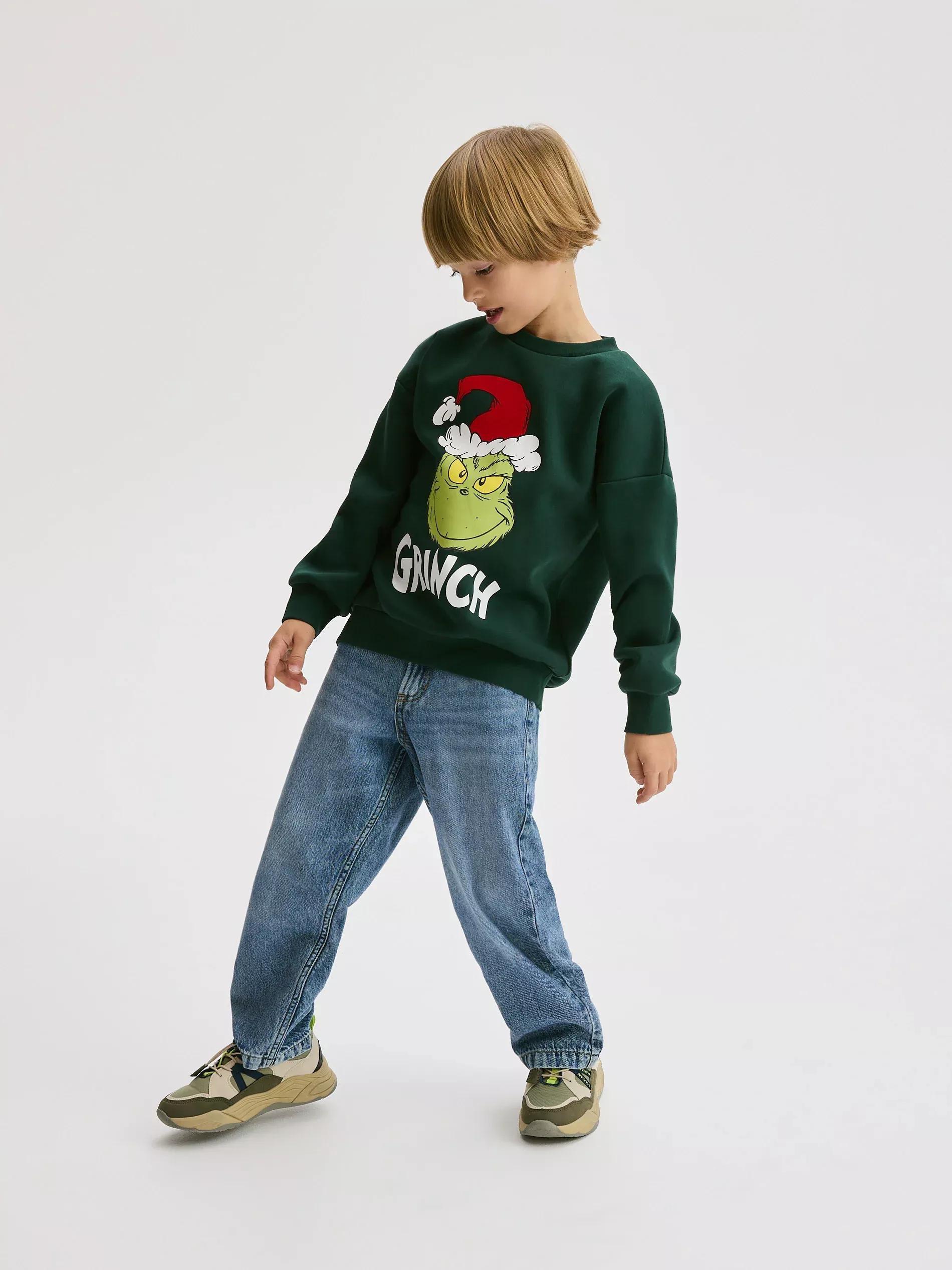 dark green BOYS` JOGGING TOP, , large image number 2
