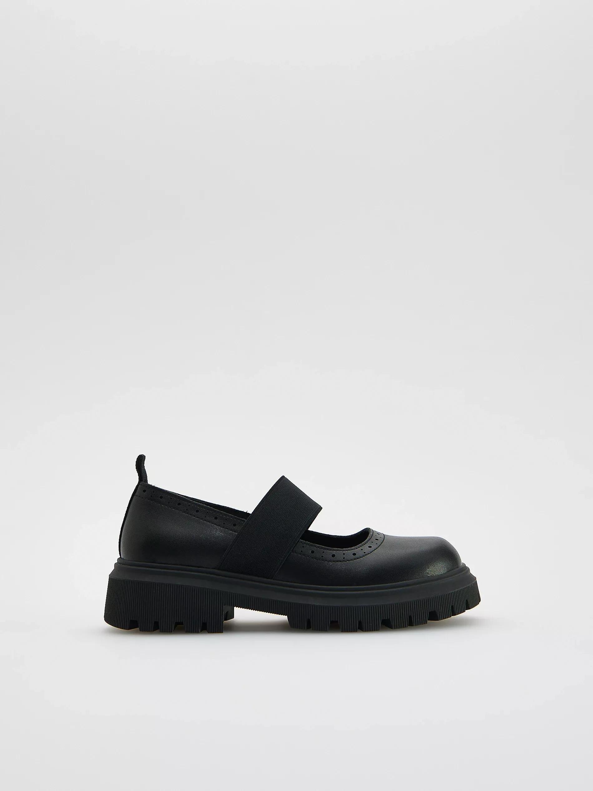 BLACK Leather loafers, , large image number 1