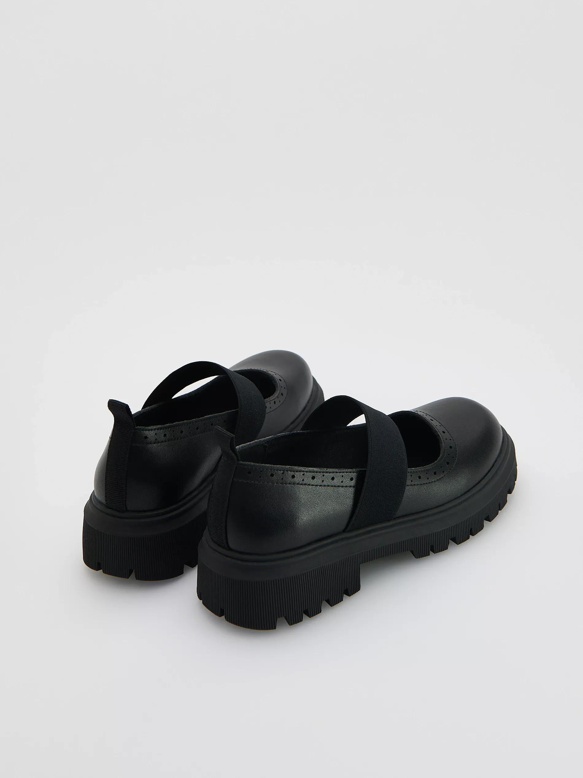 BLACK Leather loafers, , large image number 2