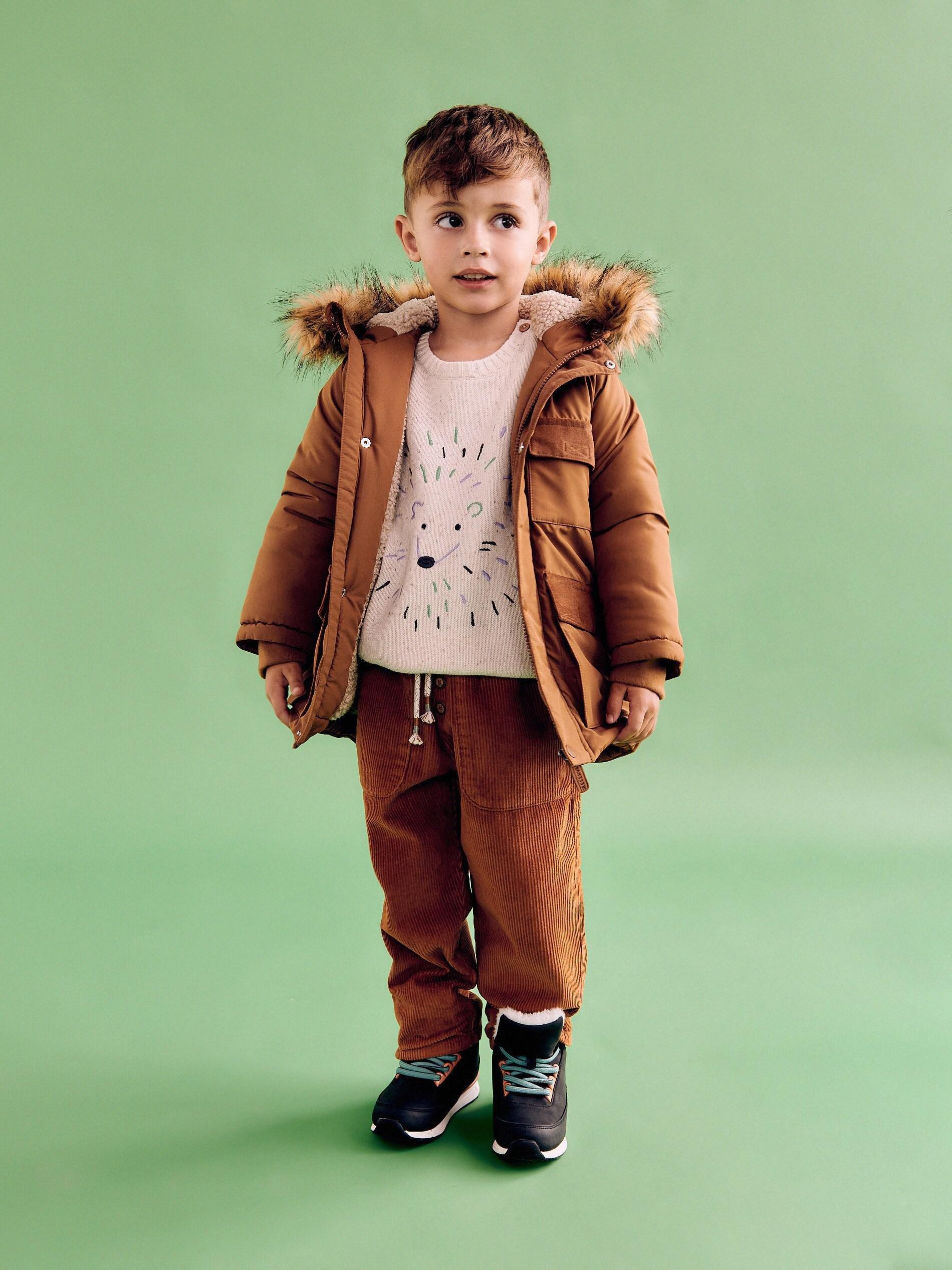 Brown Corduroy Trousers, Kids Boys, , large image number 0