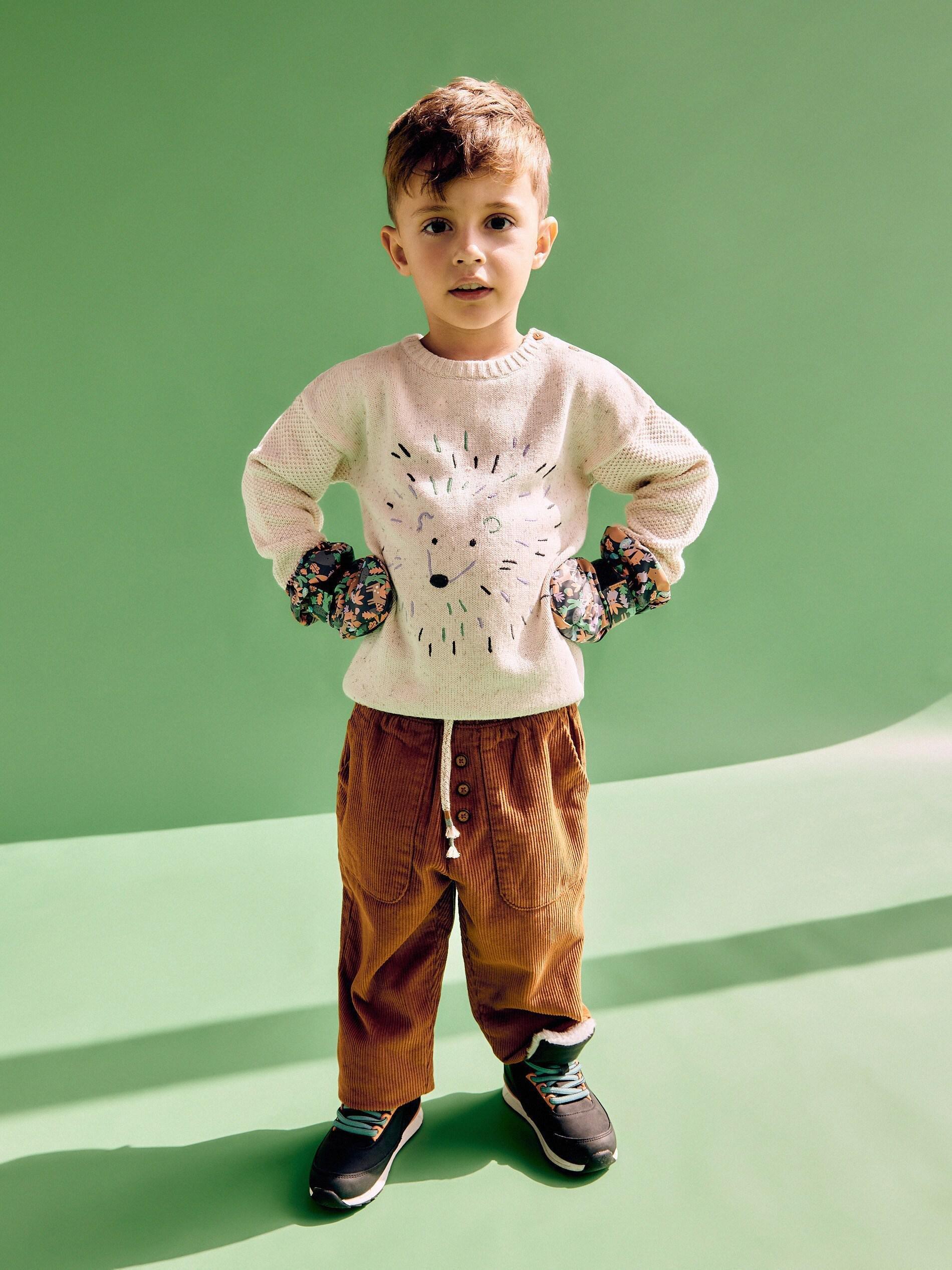 Brown Corduroy Trousers, Kids Boys, , large image number 1