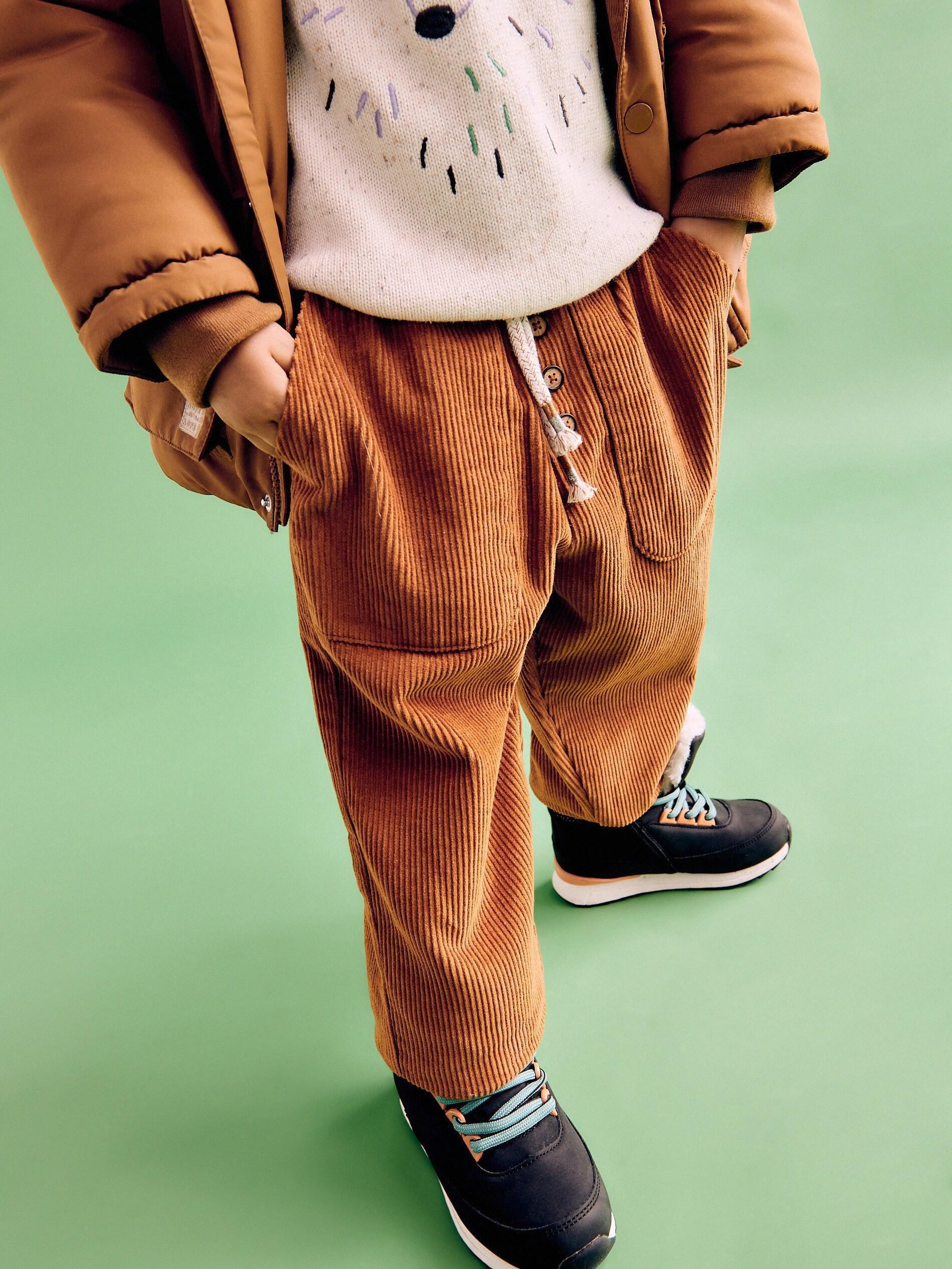Brown Corduroy Trousers, Kids Boys, , large image number 2