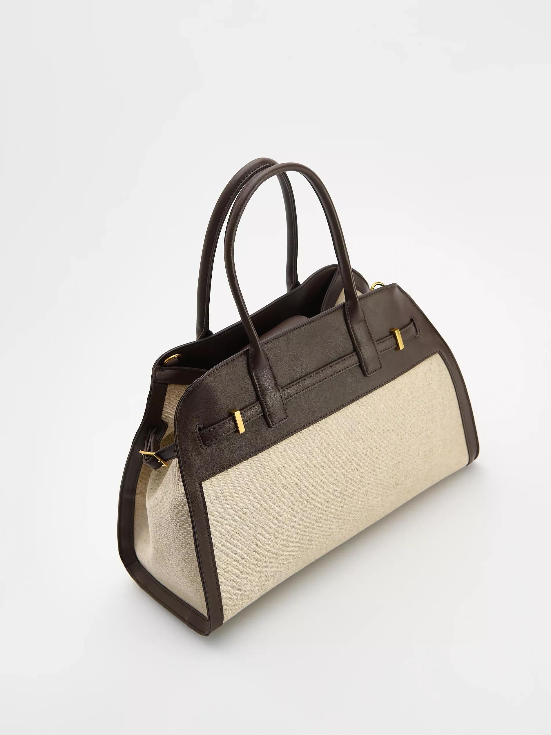 Brown Shoulder Bag, Brown, large image number 2