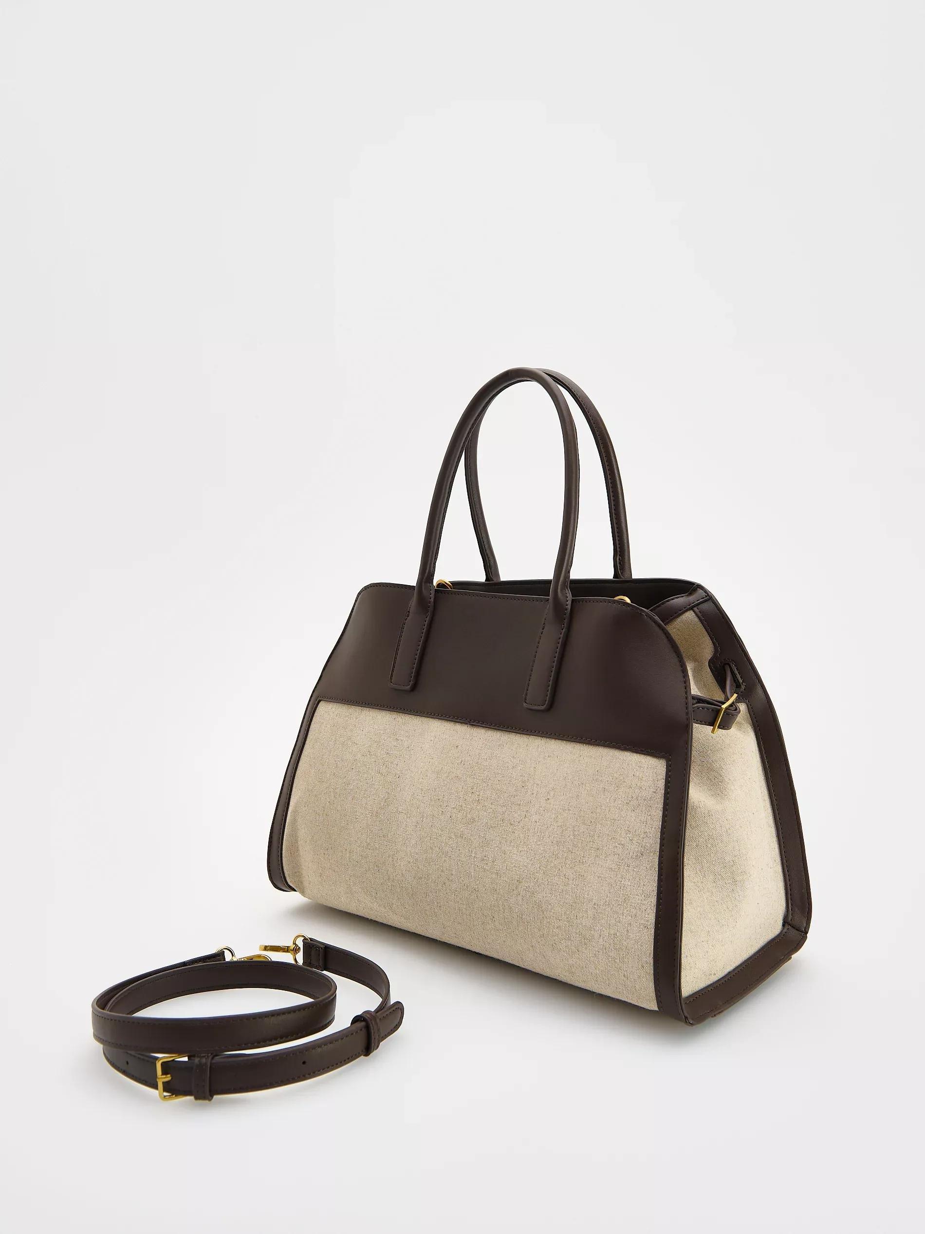 Brown Shoulder Bag, Brown, large image number 3