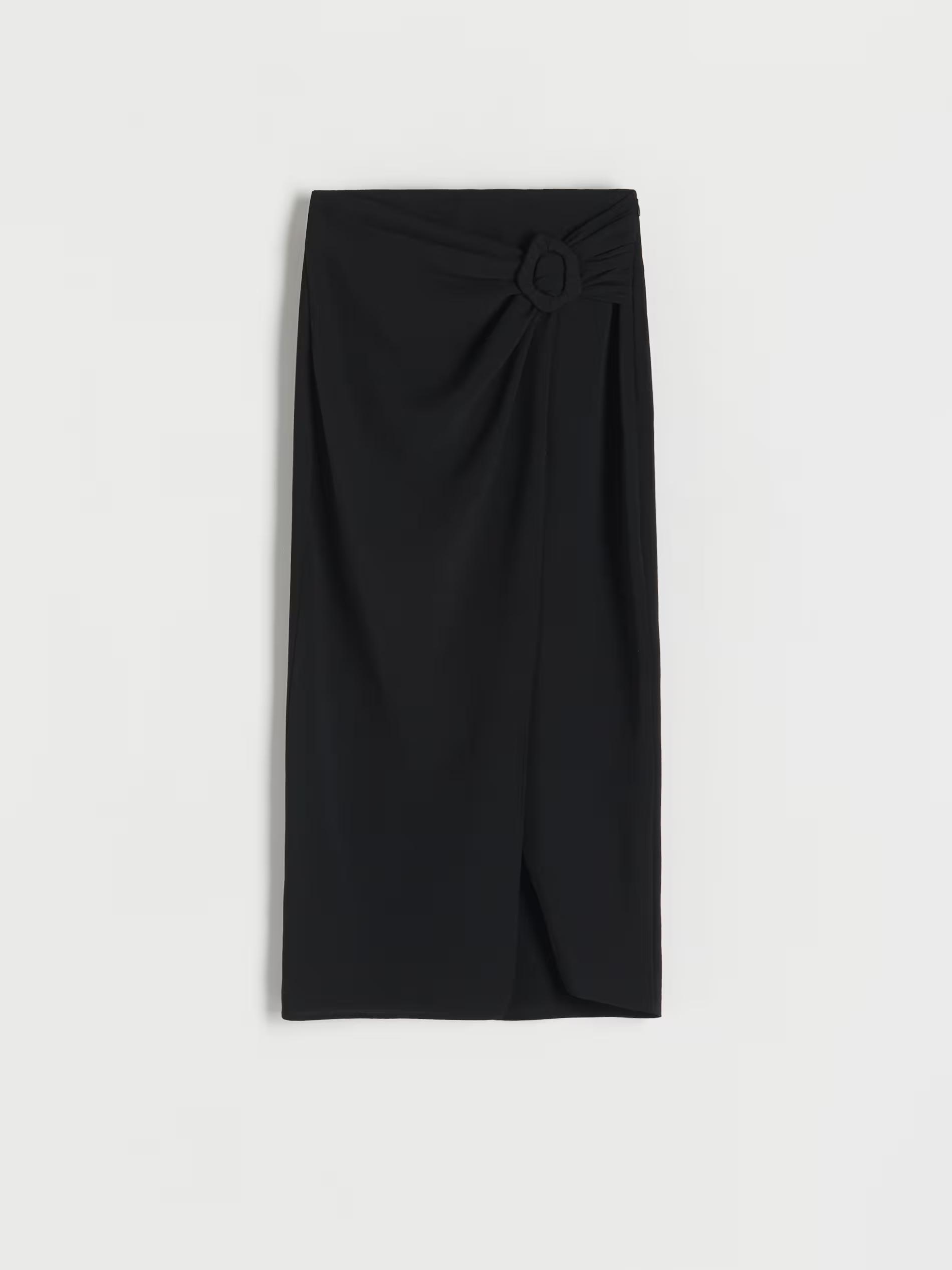 Reserved - Black Midi Length Midi Skirt