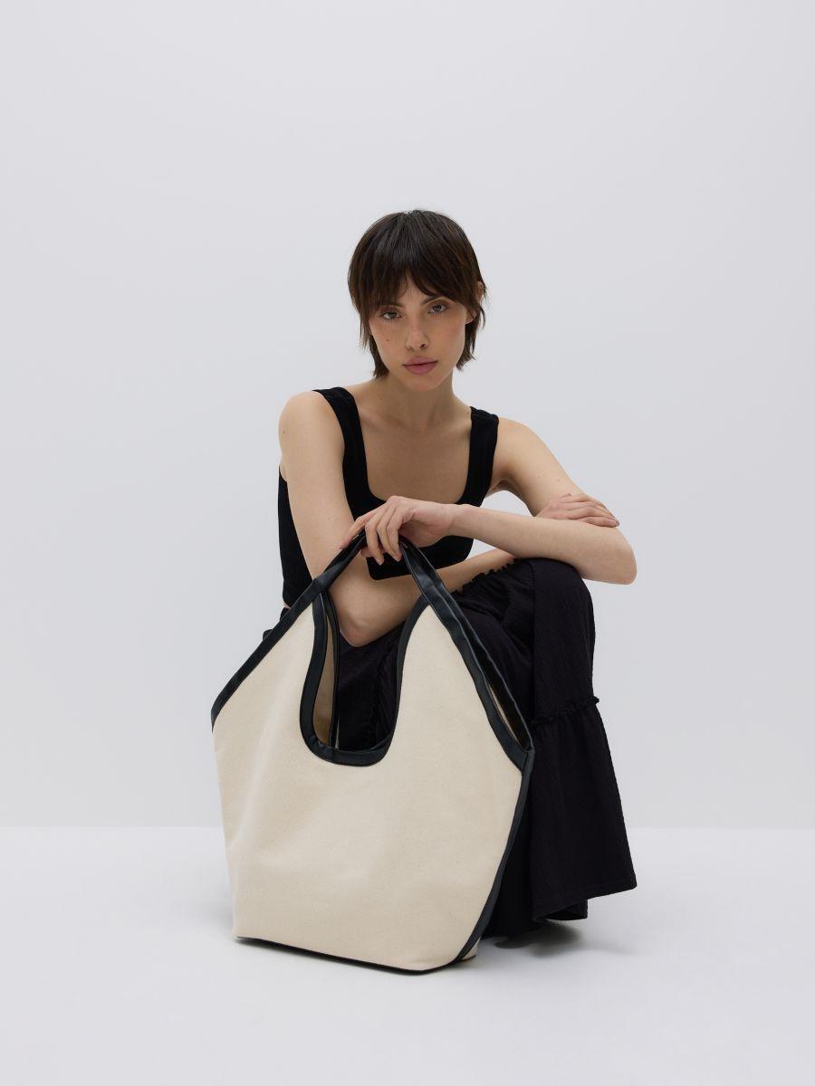 Cream Shoulder Bag, , medium