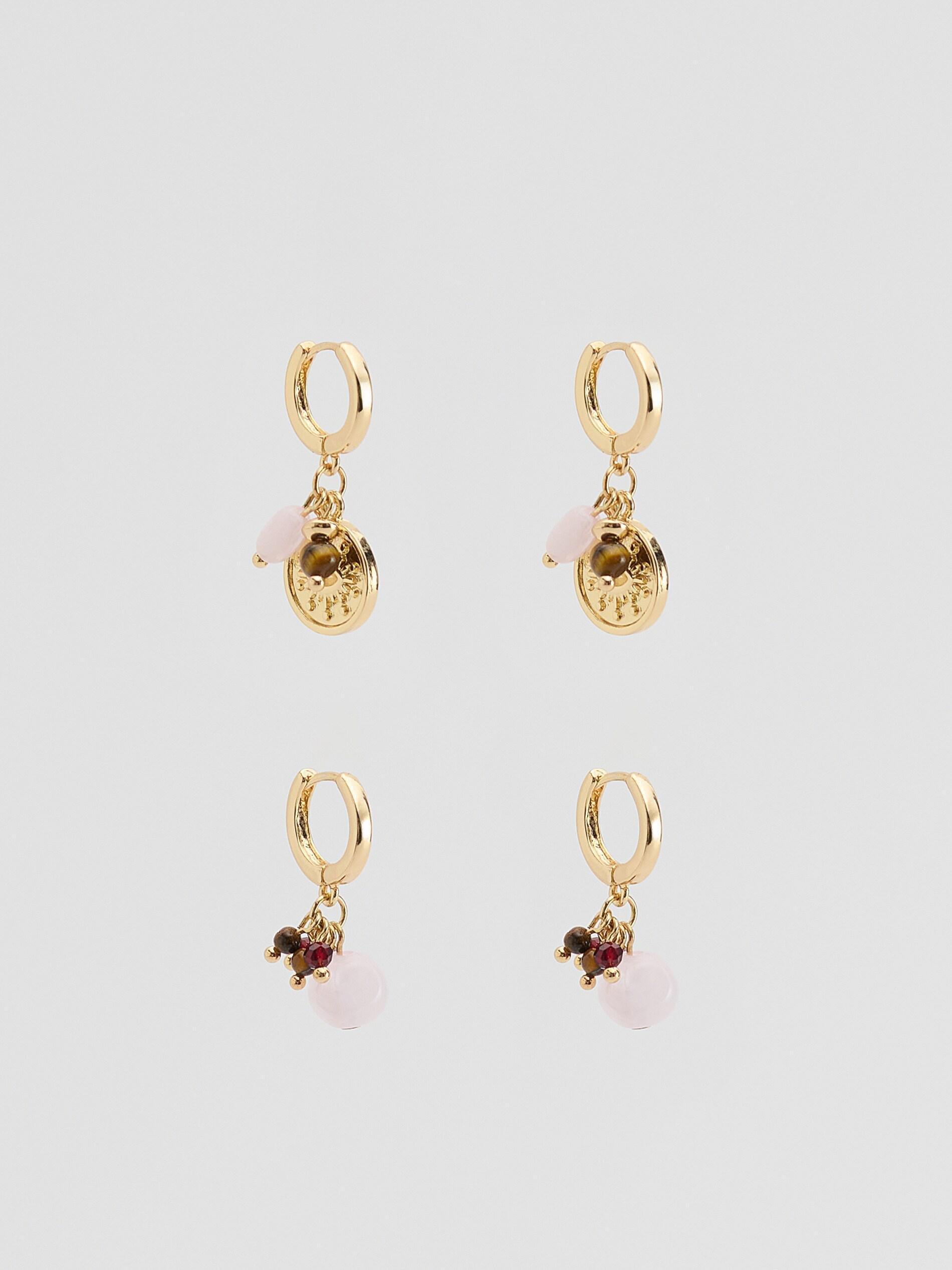 MULTICOLOR Earrings set with pendants, Multicolor, large image number 0