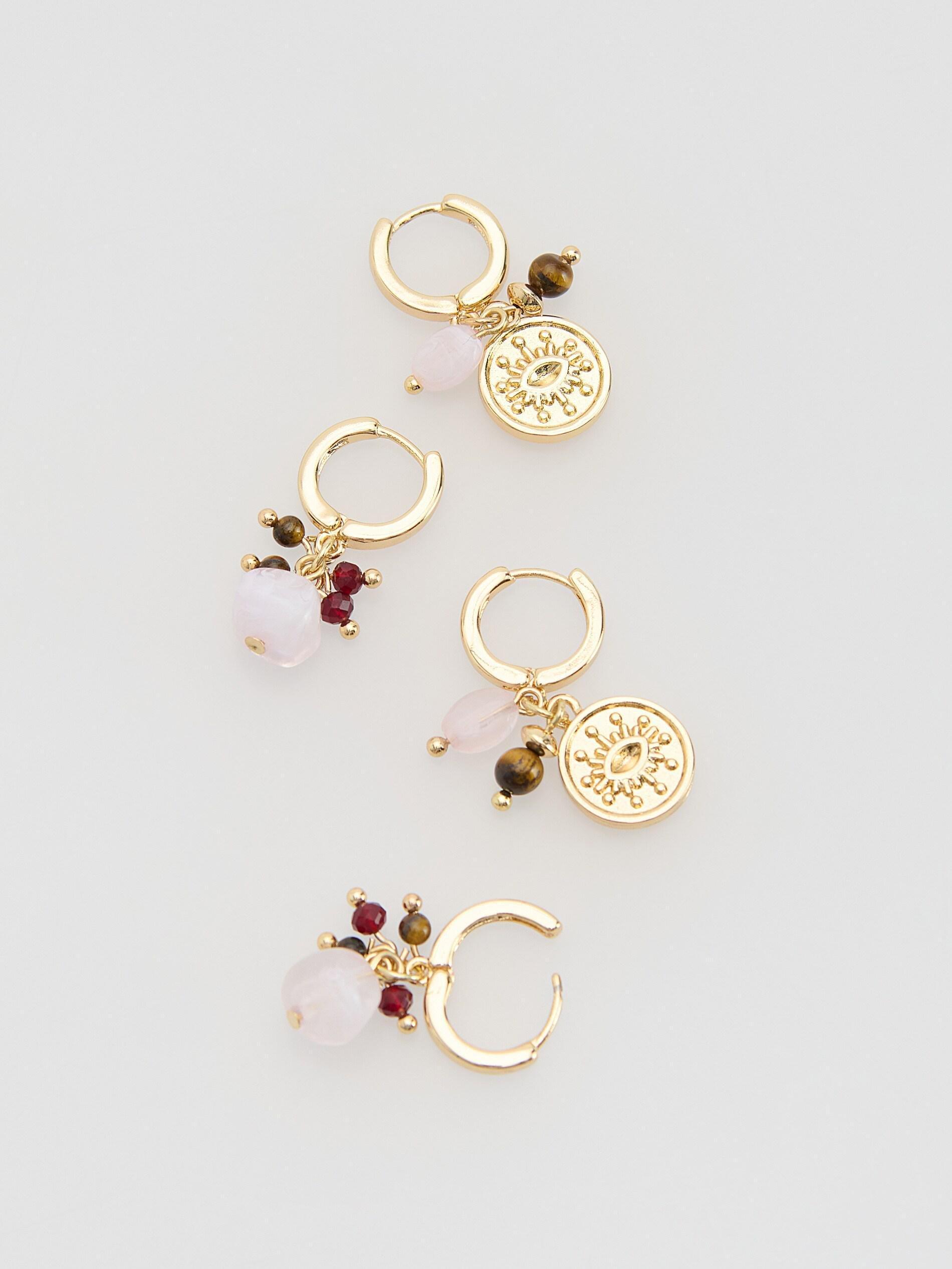 MULTICOLOR Earrings set with pendants, Multicolor, large image number 1