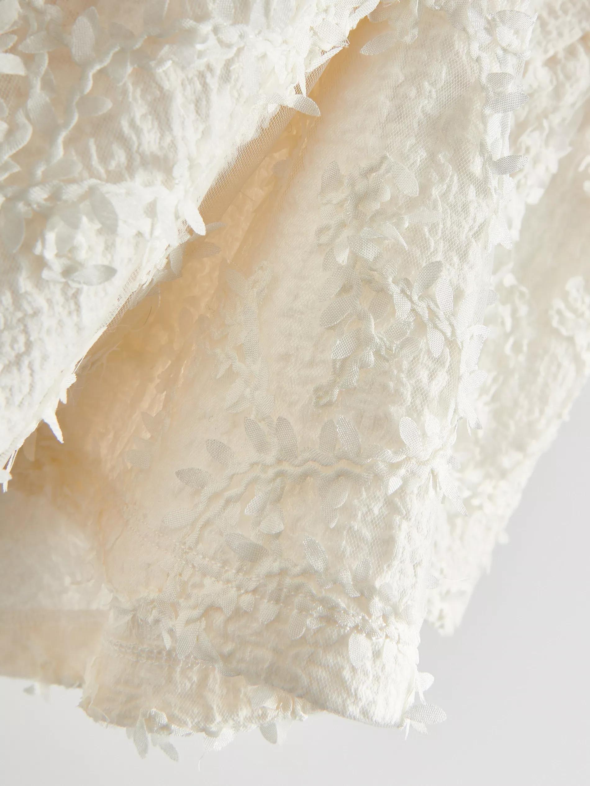 Cream Top With Appliques, Ivory, large image number 5