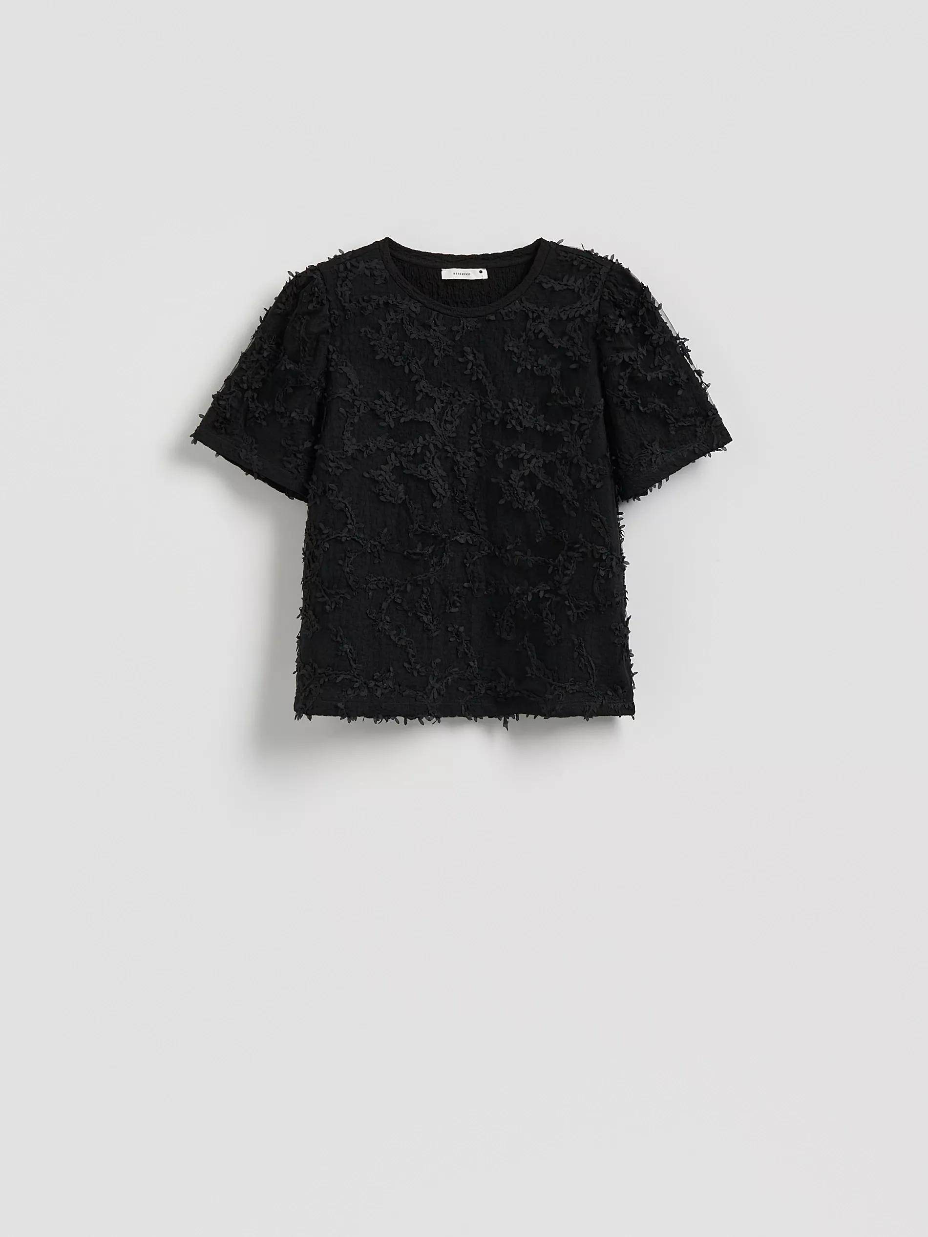 Black Top With Appliques, , large image number 5