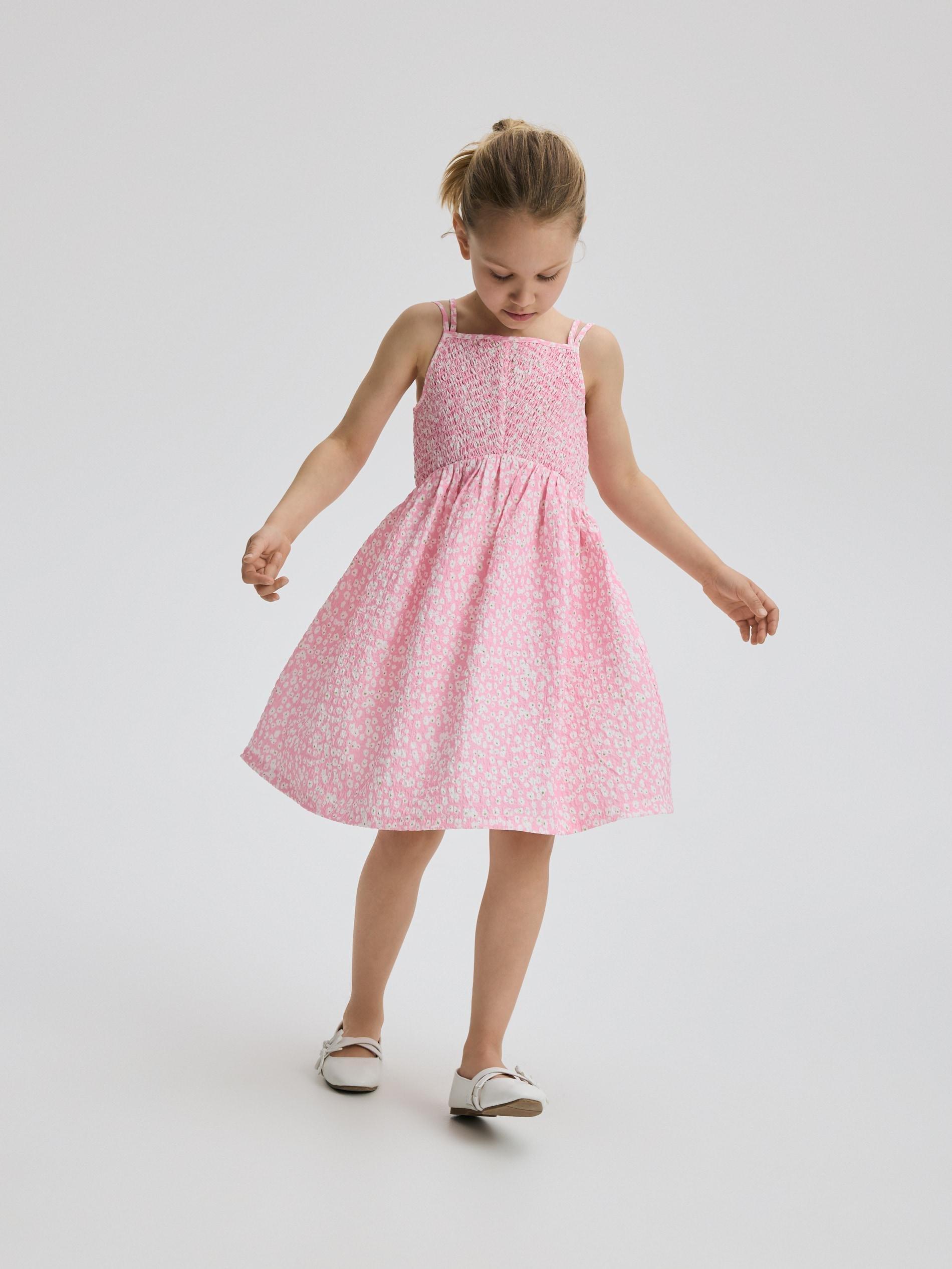 Pink Floral Dress, Pink, large image number 0