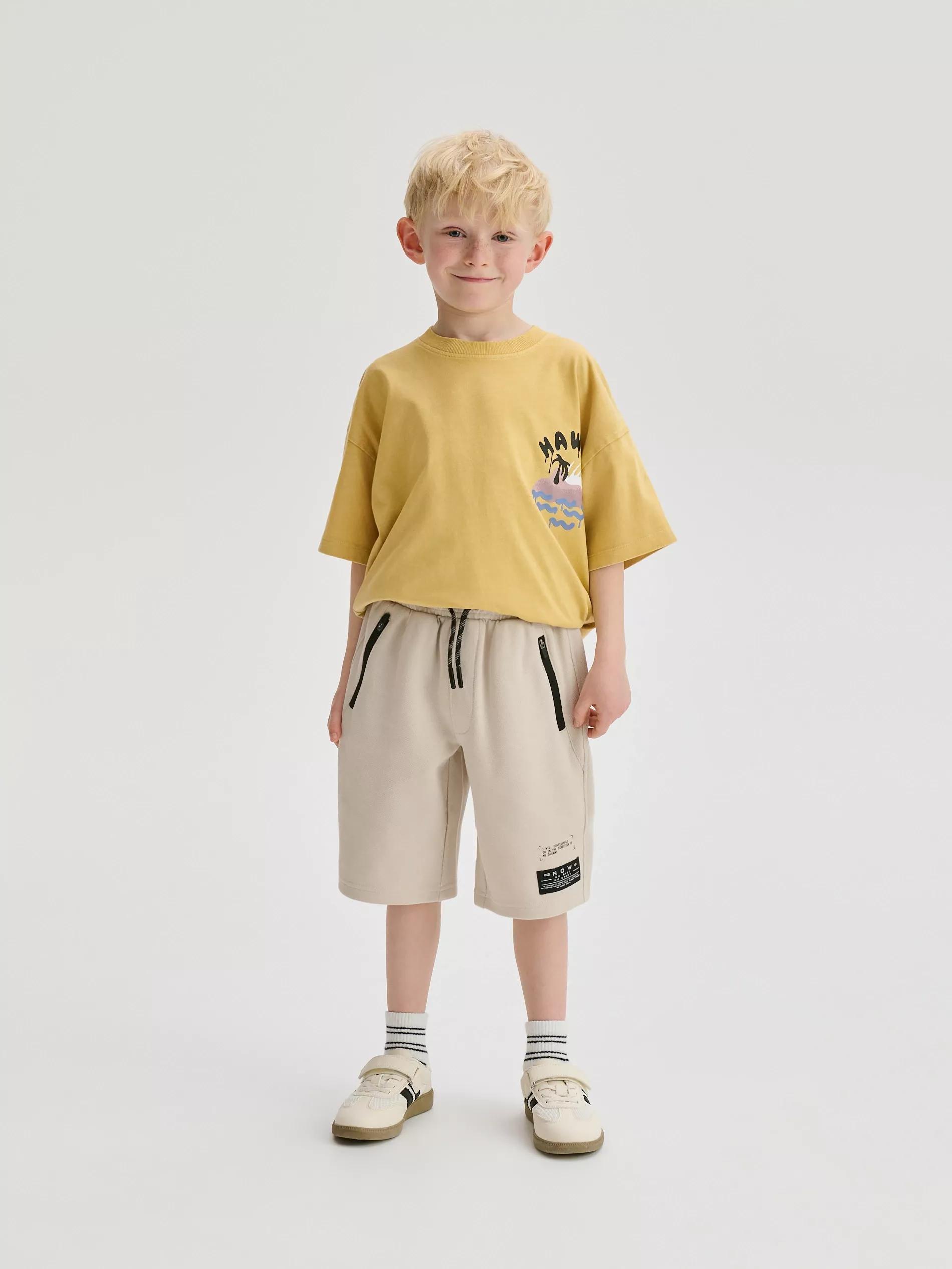 Beige Bermuda Shorts, , large image number 0