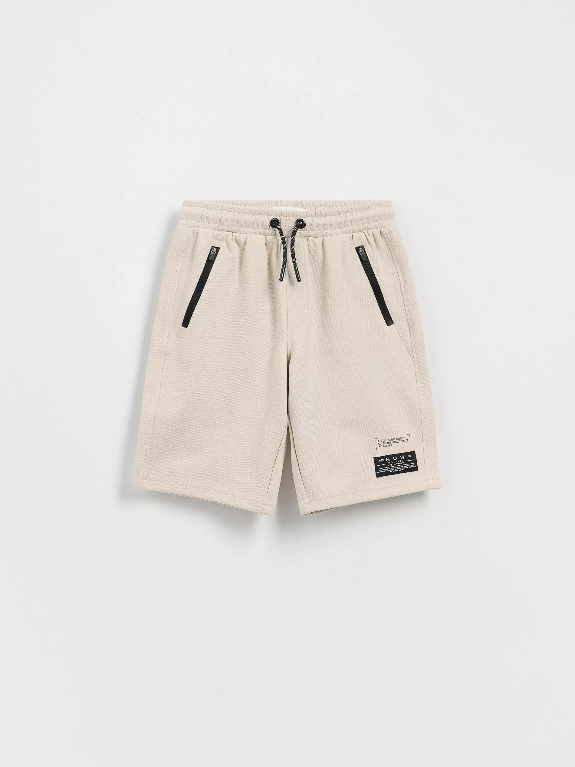 Beige Bermuda Shorts, , large image number 1