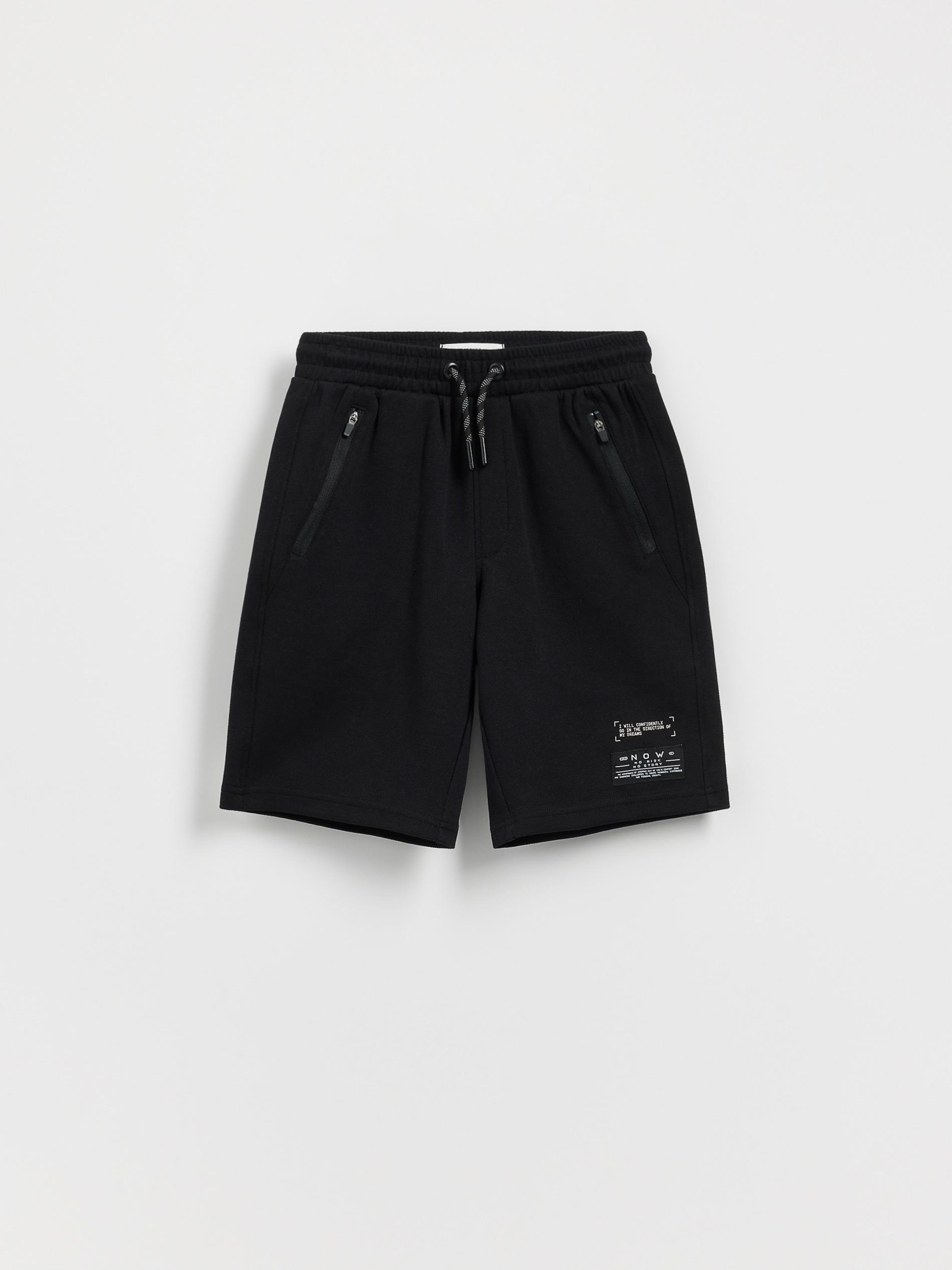 Black Bermuda Shorts, , large image number 0