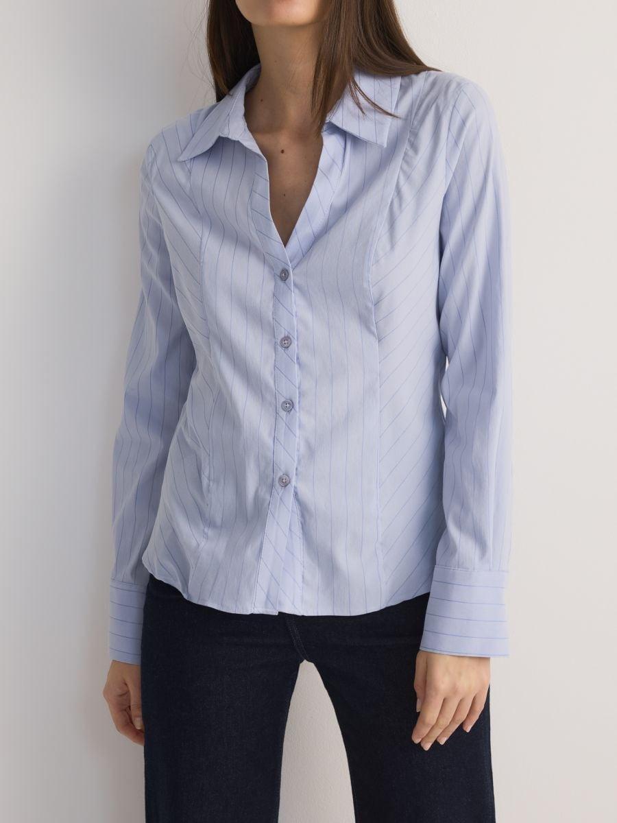 Blue Striped Shirt, , large image number 0