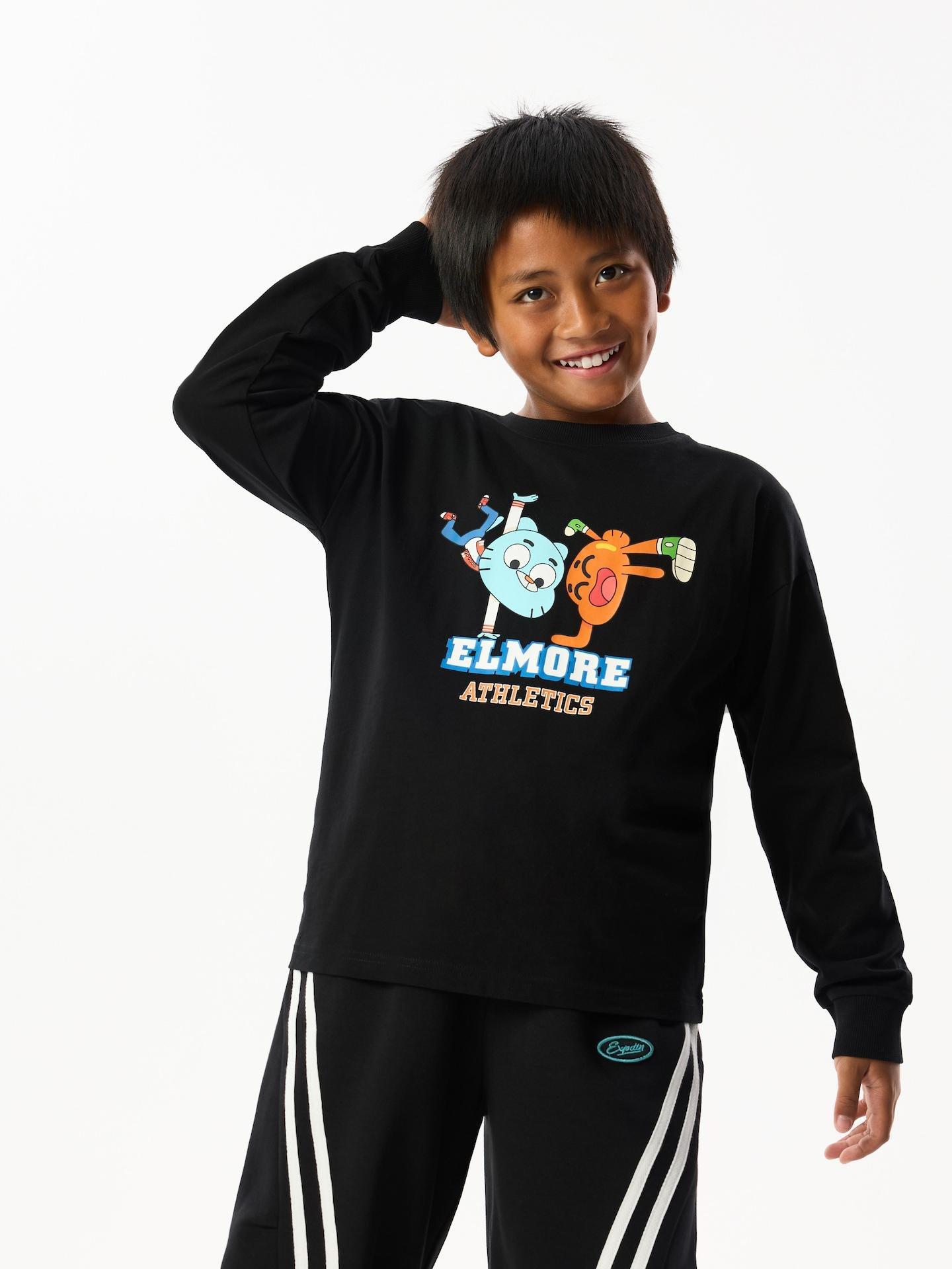 Black The Amazing World Of Gumball Longsleeve, Black, large image number 0