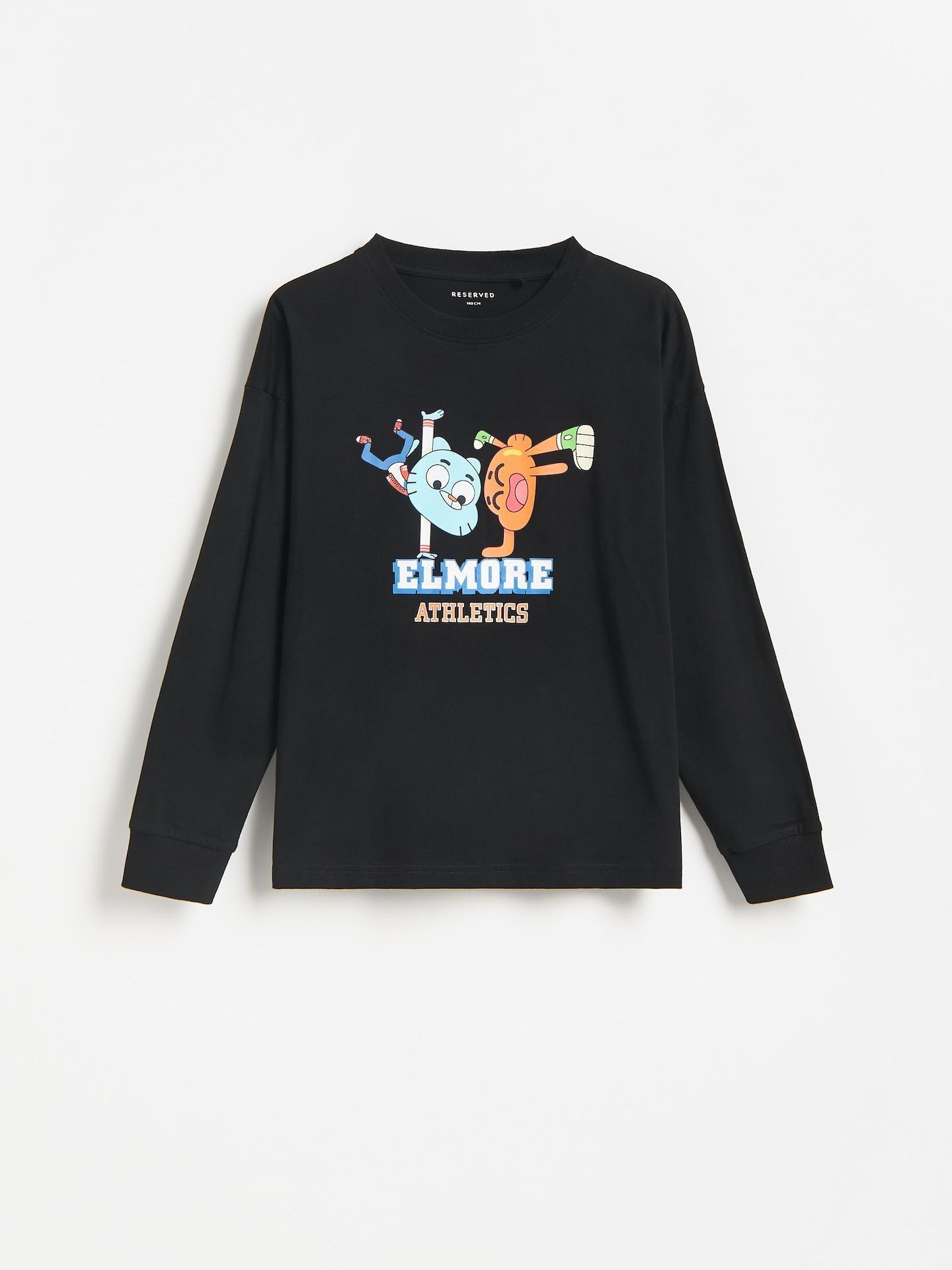 Black The Amazing World Of Gumball Longsleeve, Black, medium