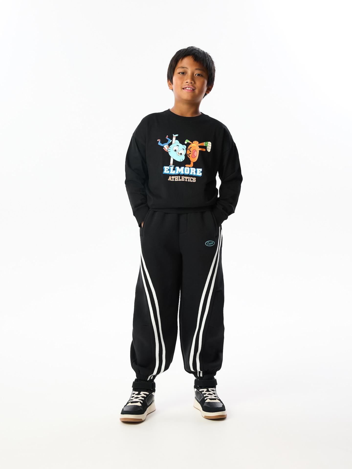 Black The Amazing World Of Gumball Longsleeve, Black, large image number 3