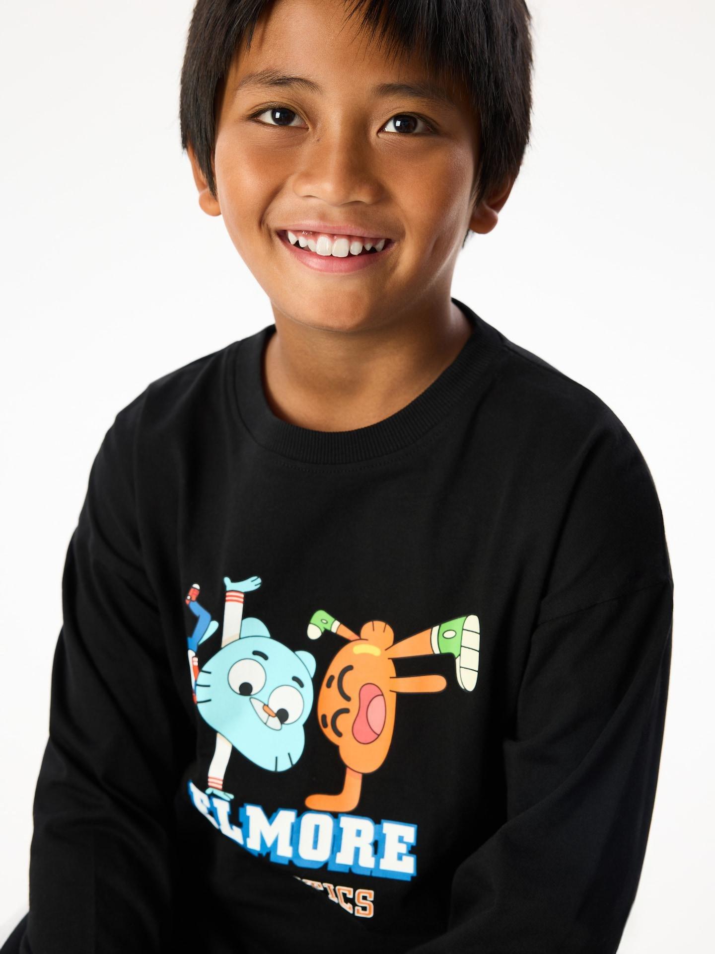 Black The Amazing World Of Gumball Longsleeve, Black, large image number 4