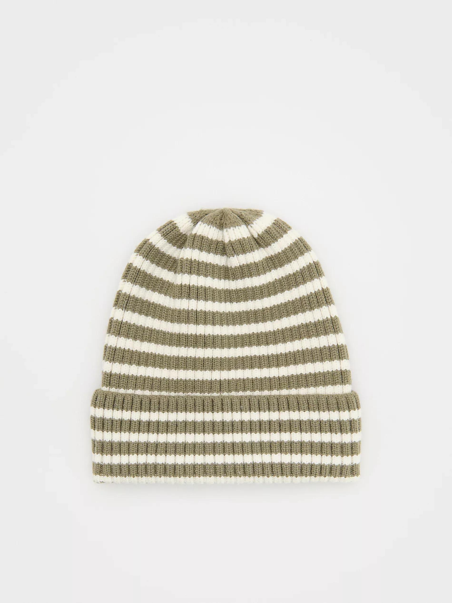 Green Jersey Beanie Made Of Viscose Blend, , large image number 1