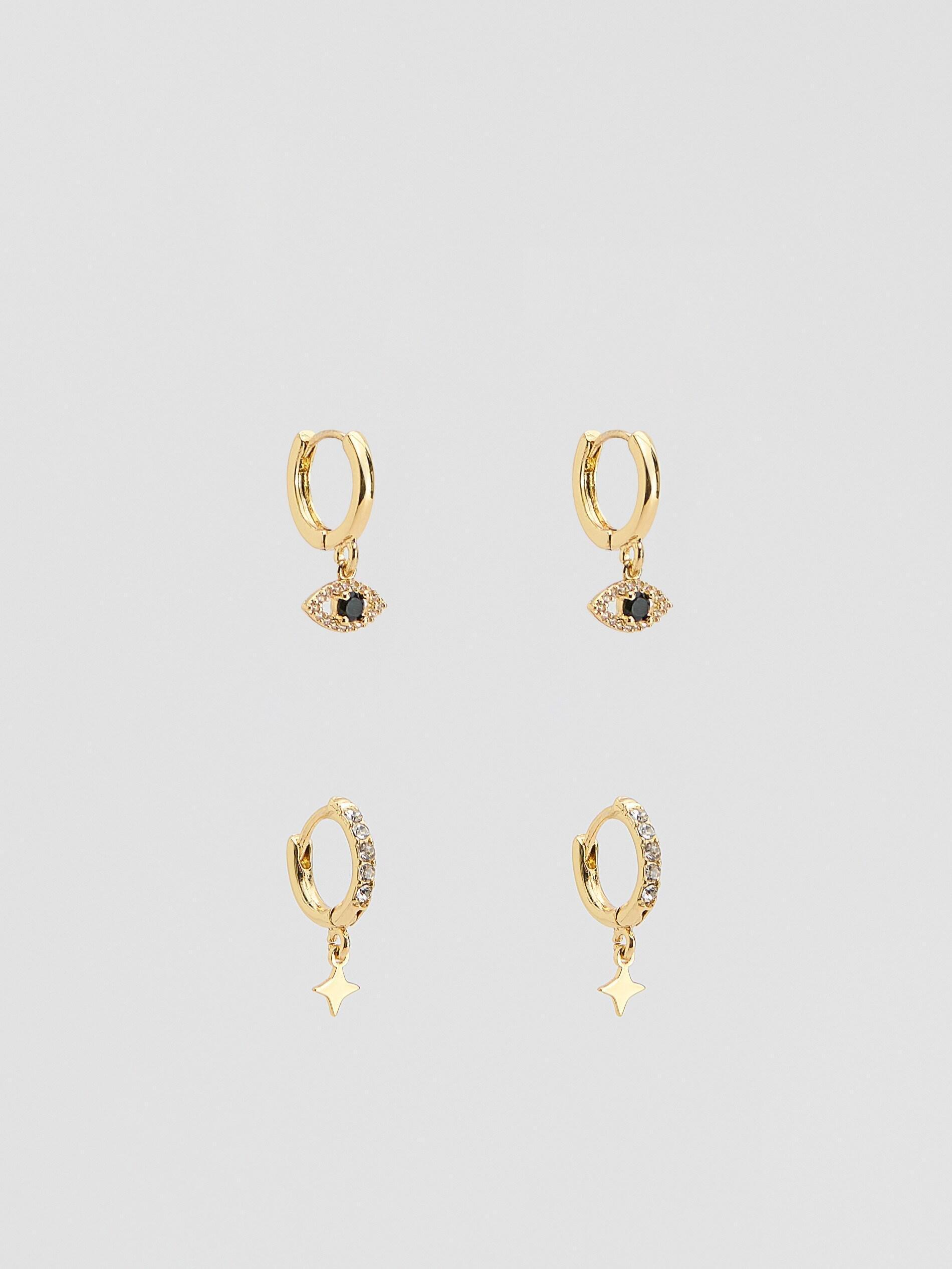 MULTICOLOR Earrings set with pendants, Multicolor, large image number 0