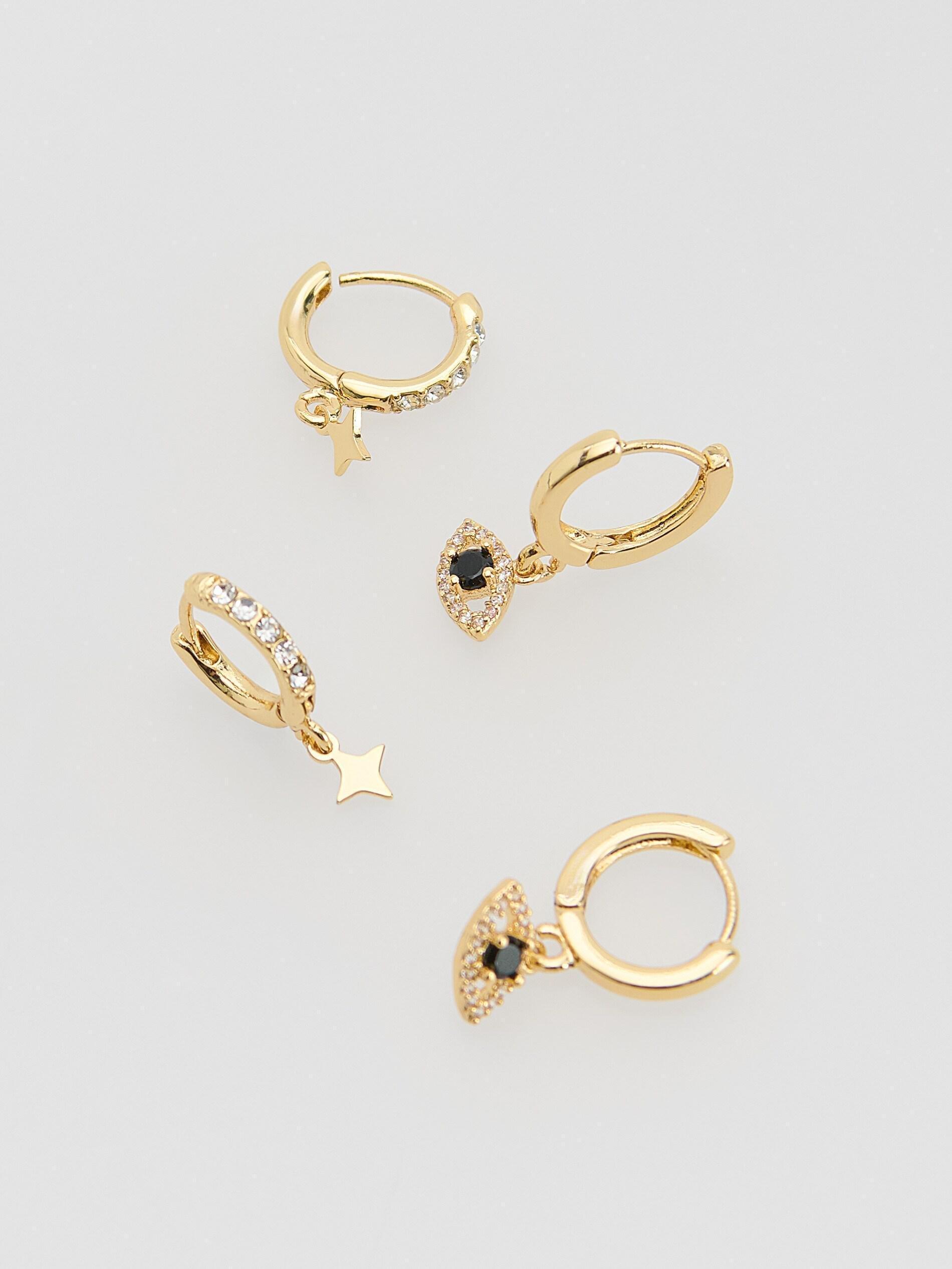 MULTICOLOR Earrings set with pendants, Multicolor, large image number 1